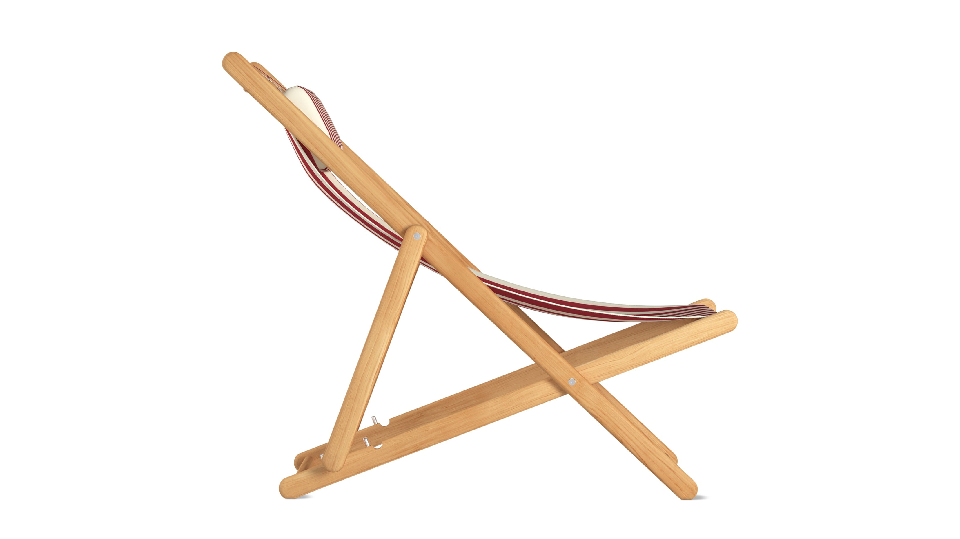 Settle In Outdoor Patio Chair, Large, Scarlet Stripe - Image 7