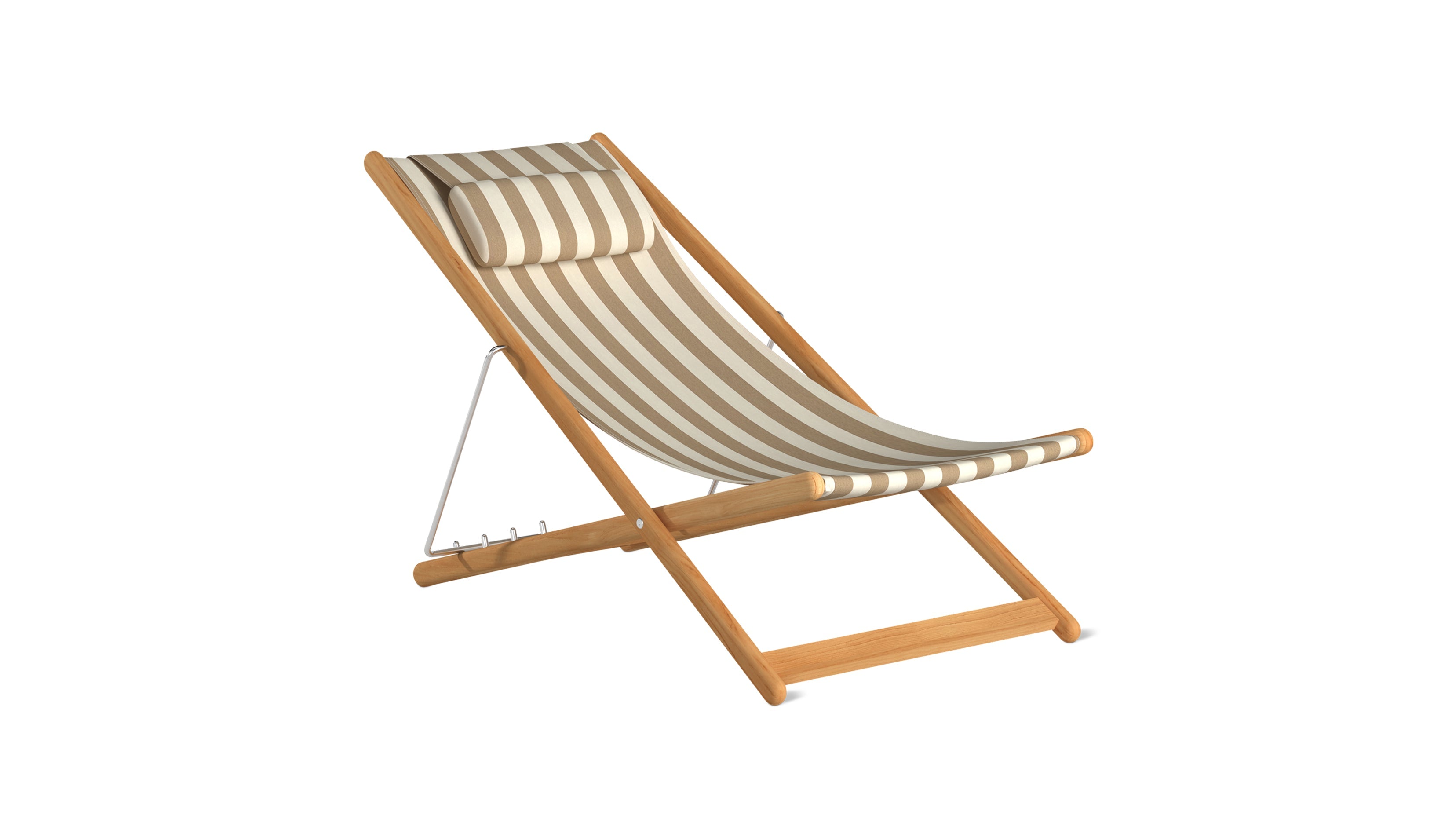 Settle In Outdoor Patio Chair, Small, Tan Stripe - Image 6