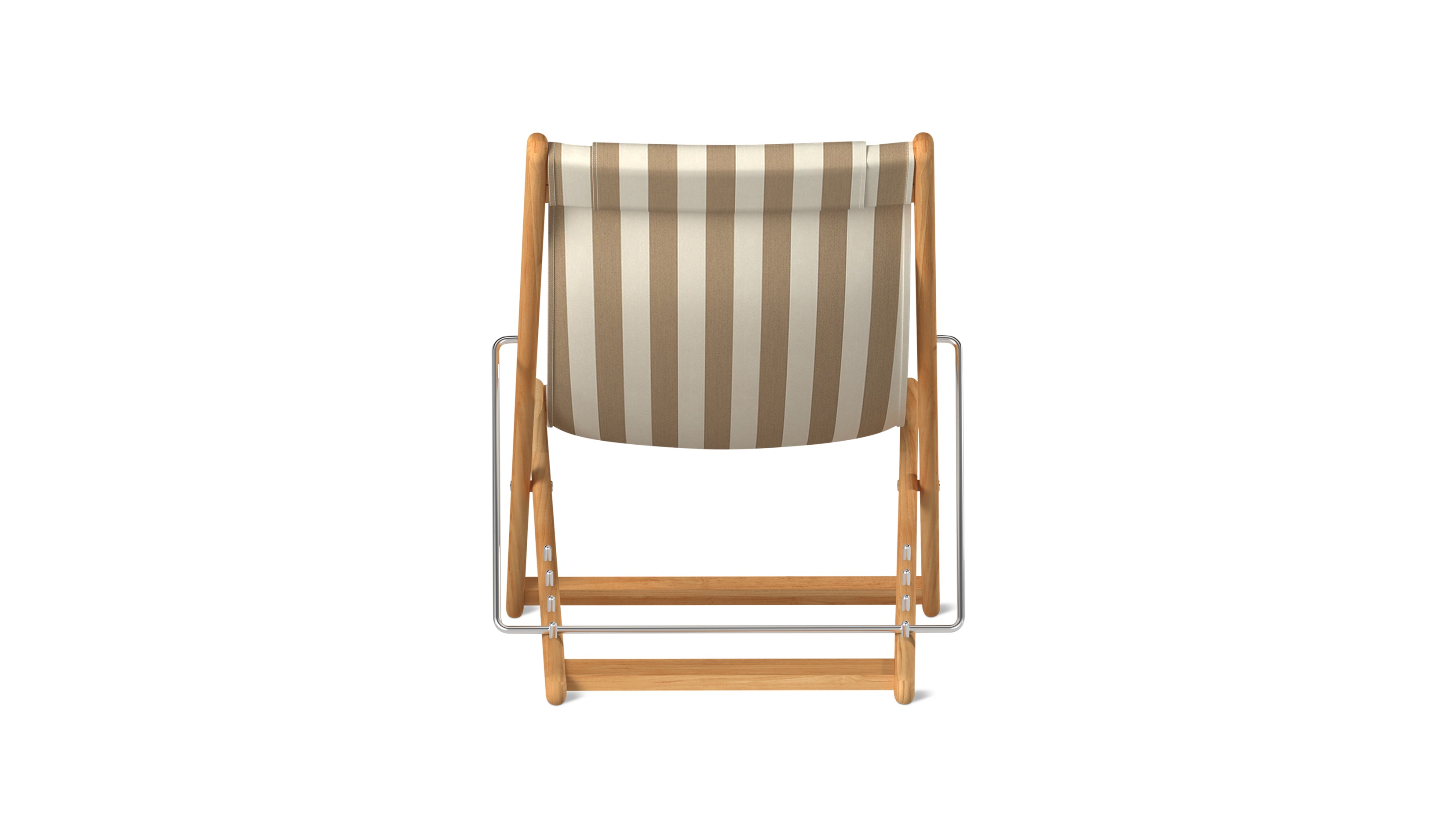 Settle In Outdoor Patio Chair, Small, Tan Stripe - Image 6