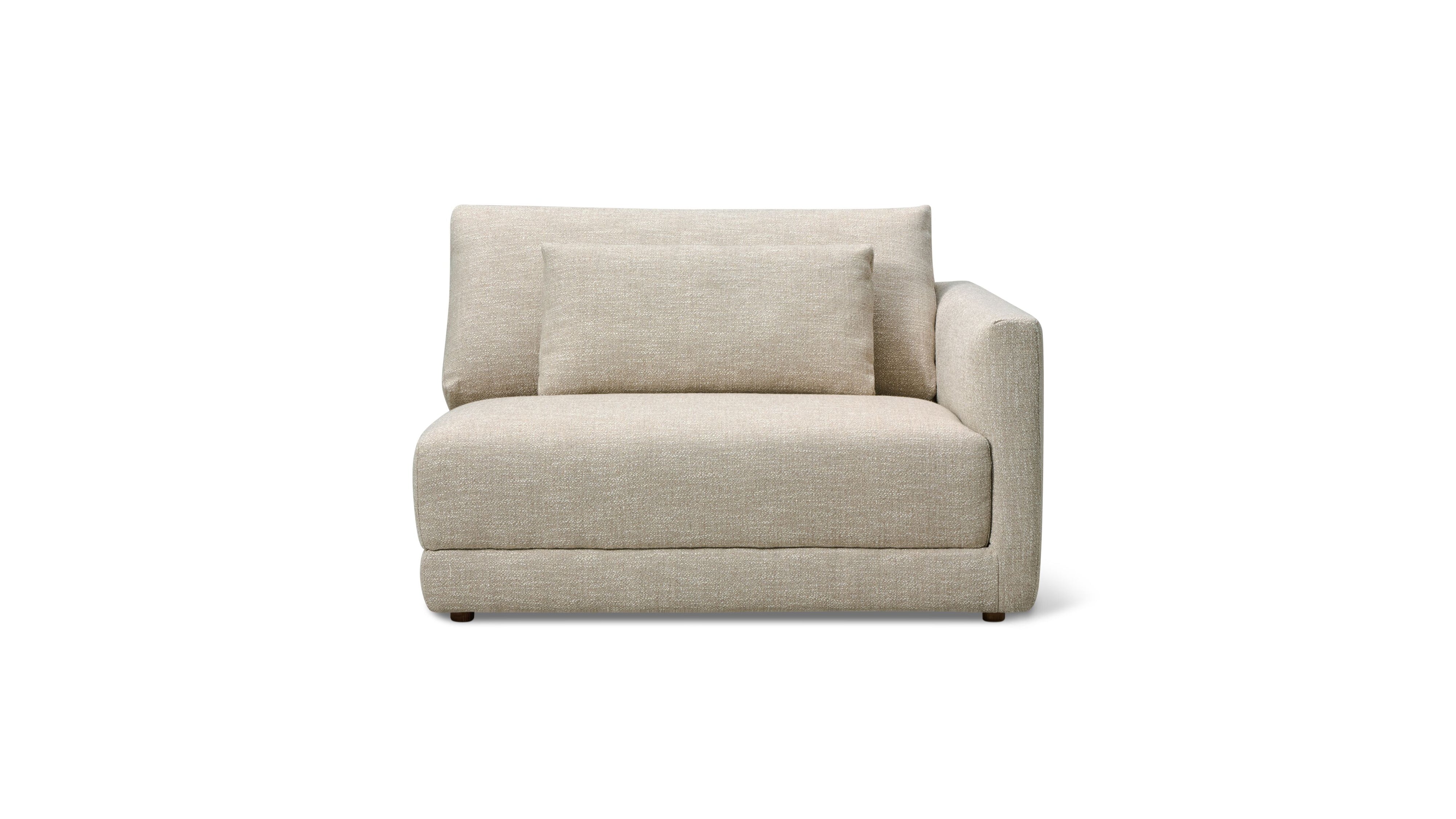 Wind Down Right Arm Chair, Flax - Image 1
