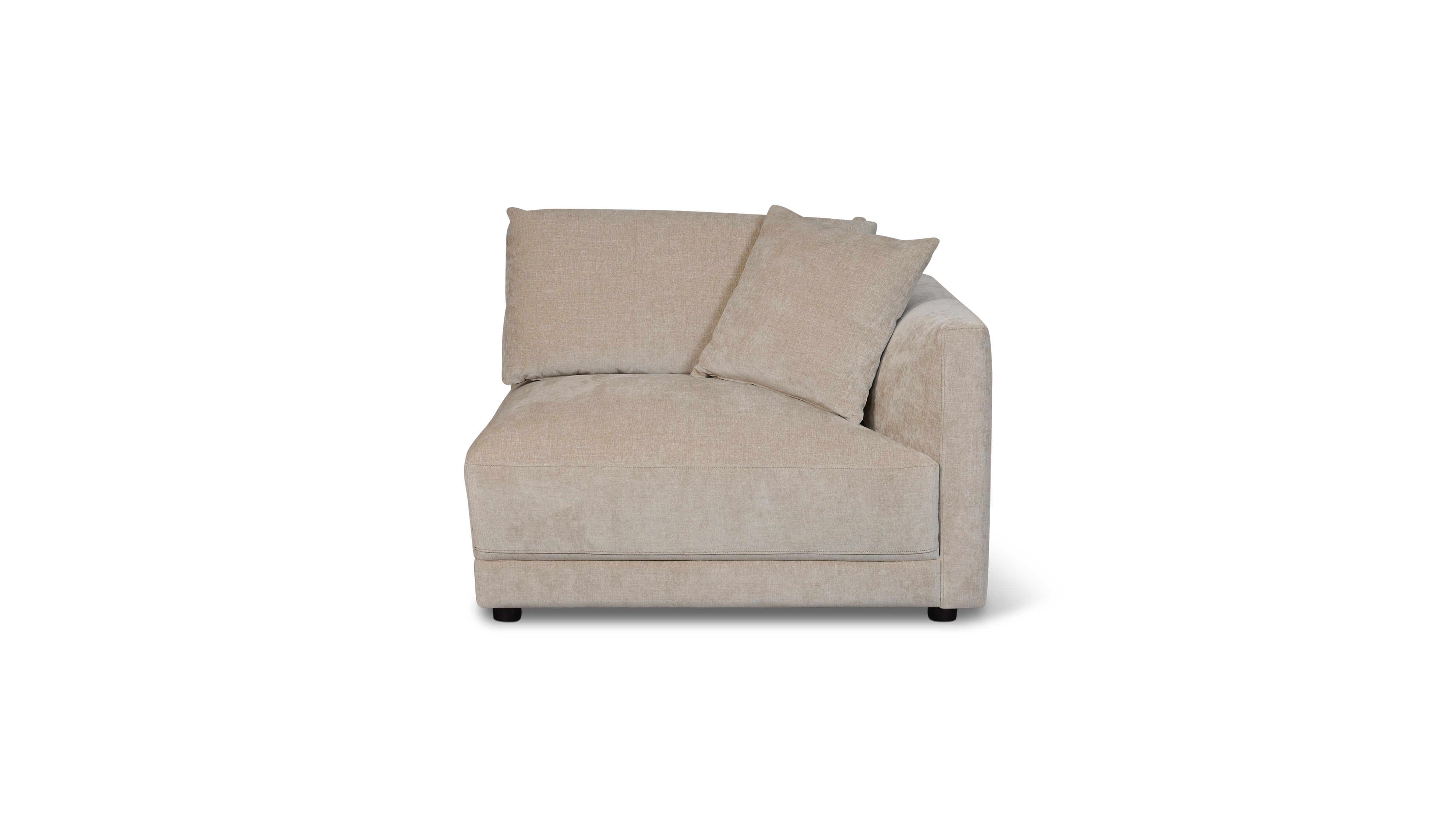 Soft Spot Right Arm Corner Chair, Cashew - Image 1
