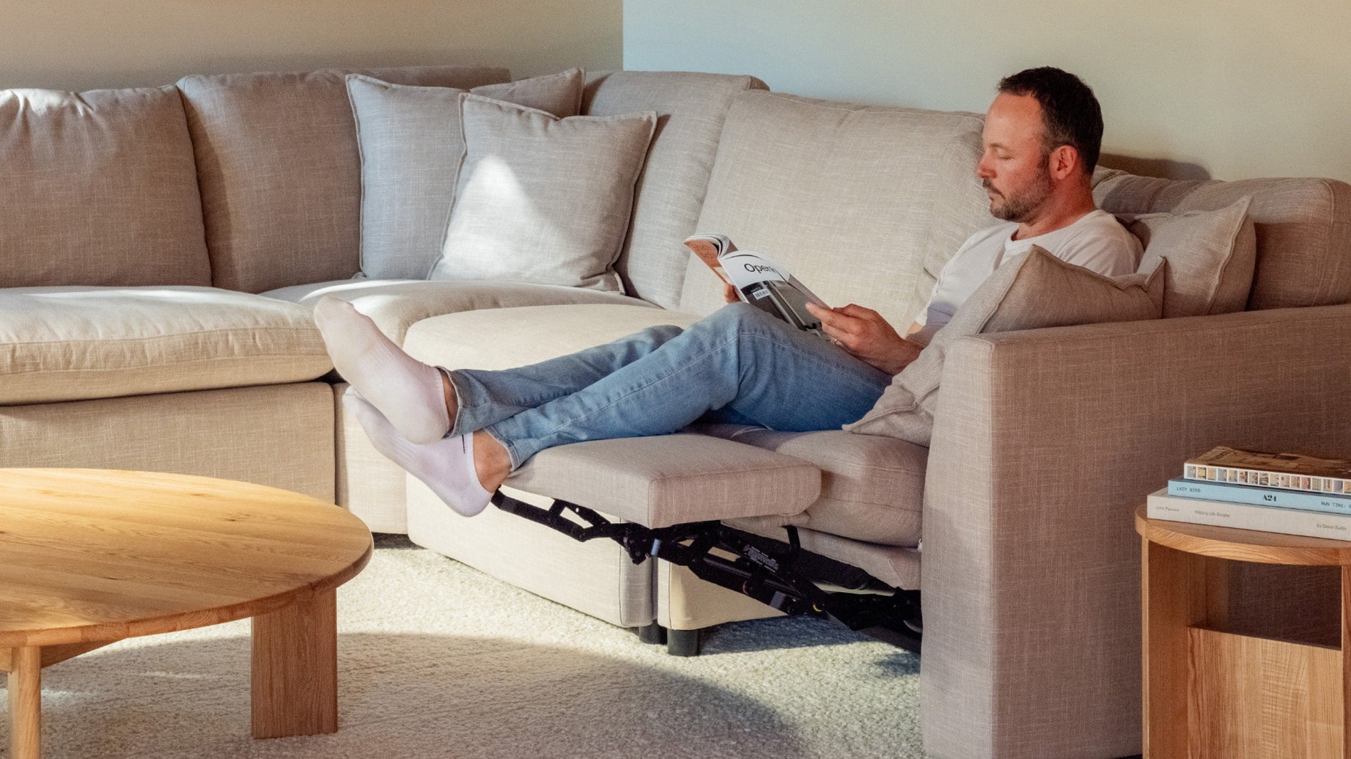 Lift Off Power Recliner Right Arm, Light Pebble_image