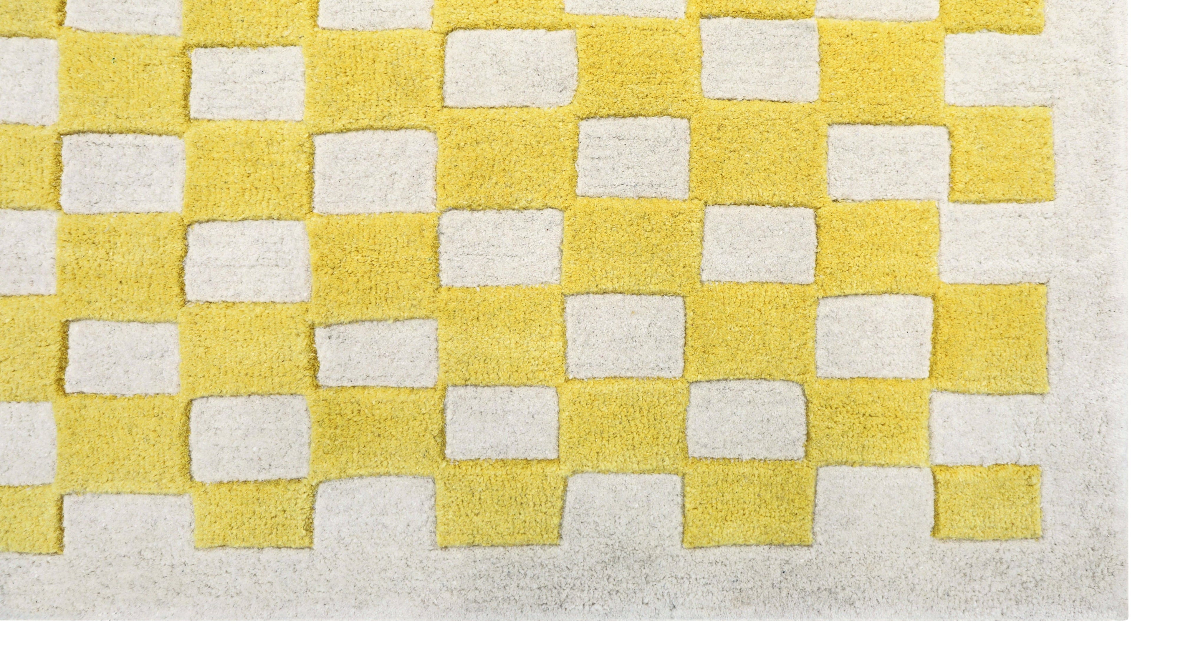 Checkers Rug x Scott Sueme, 5x7, Sunshine