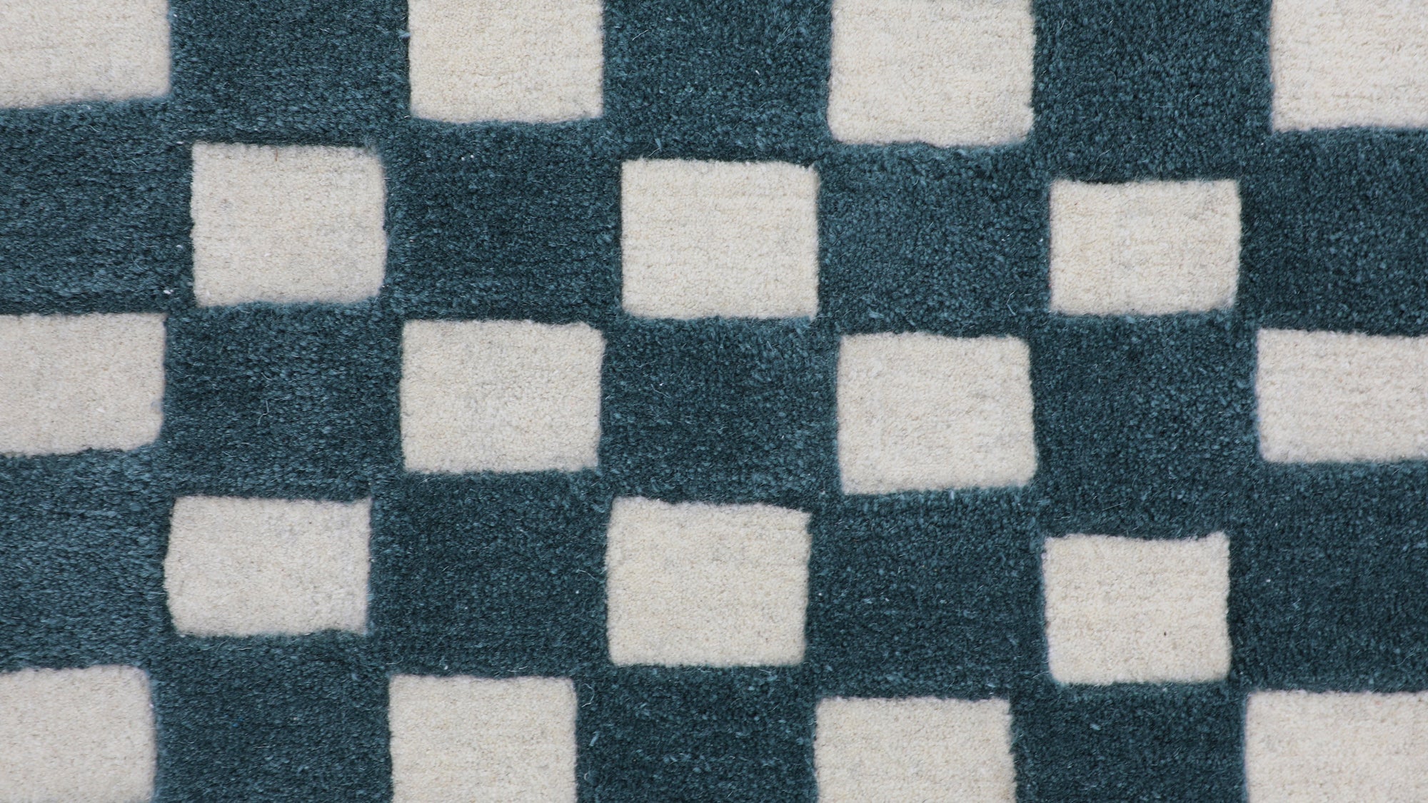 Checkers Rug x Scott Sueme, 5x7, Teal - Image 3