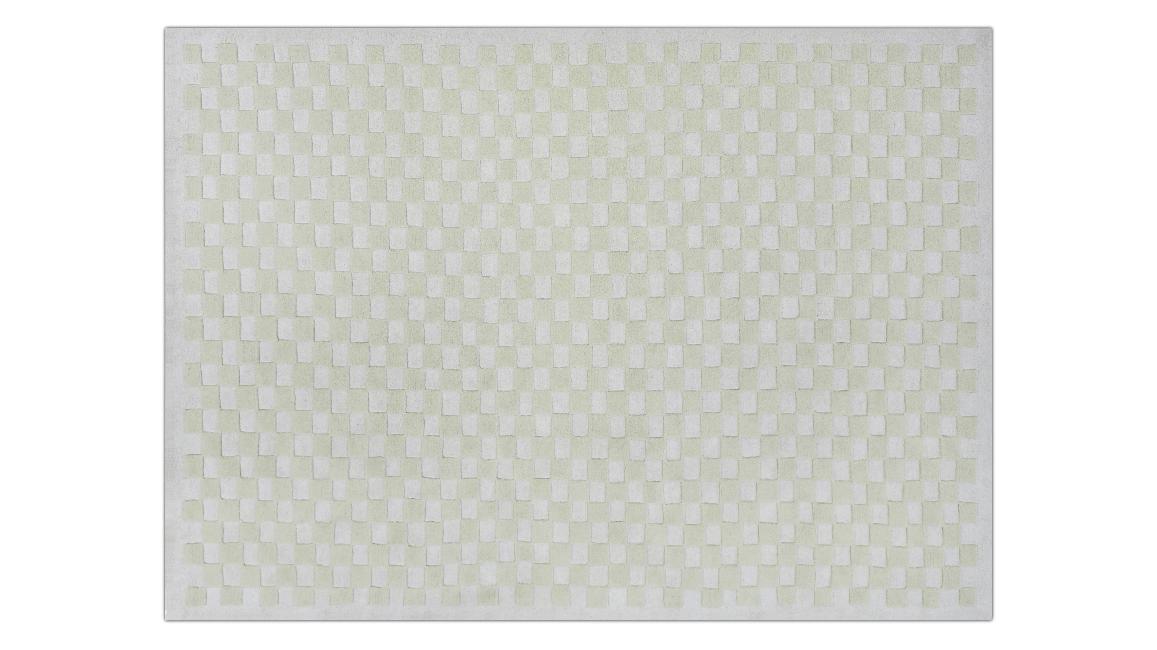 Checkers Rug x Scott Sueme, 8x10, Aloe - Image 1