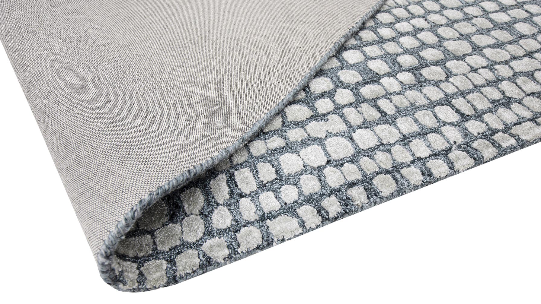 Droplets Rug, 5x8, Aqua