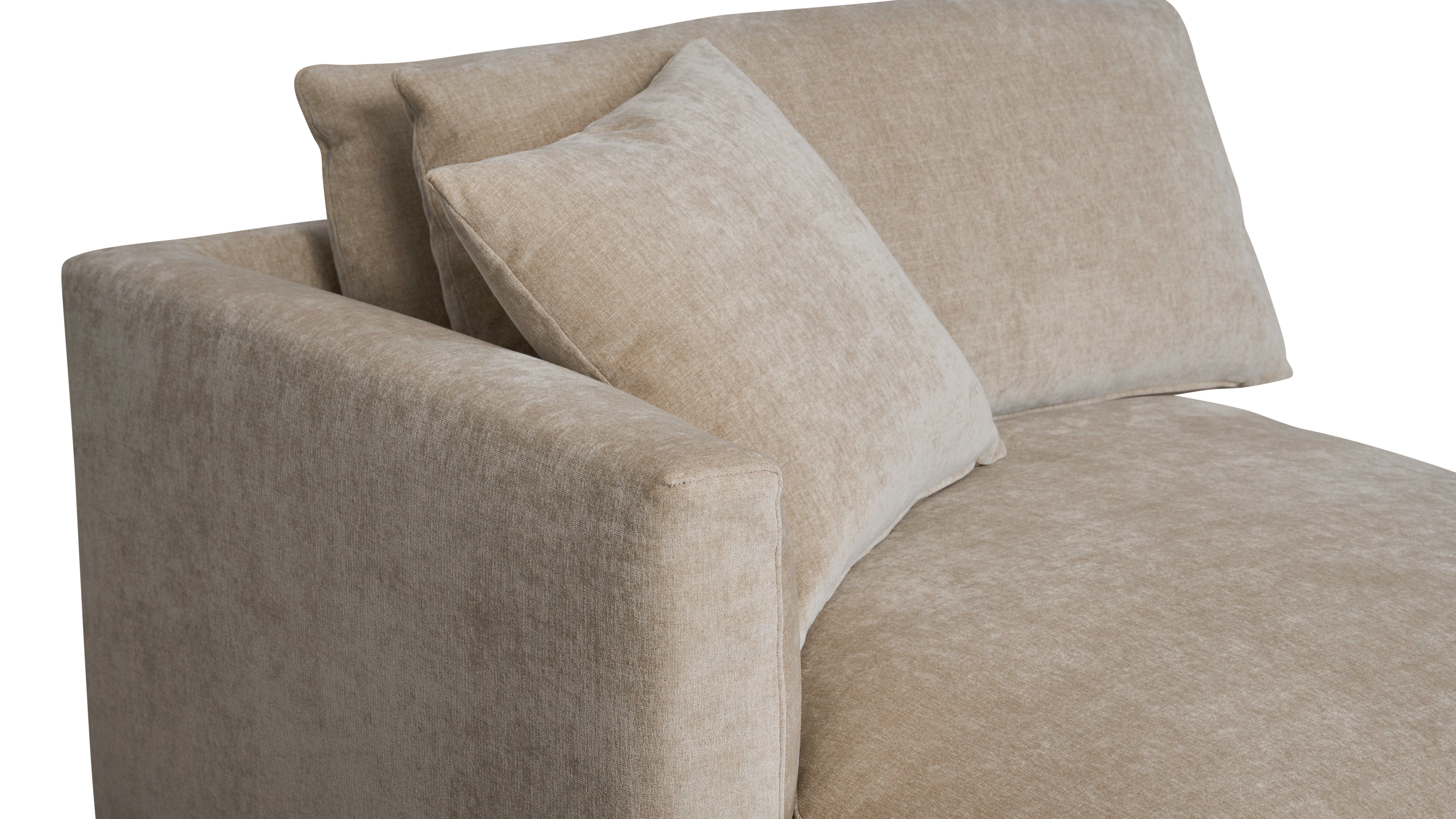 Soft Spot Left Arm Chaise, Cashew - Image 7