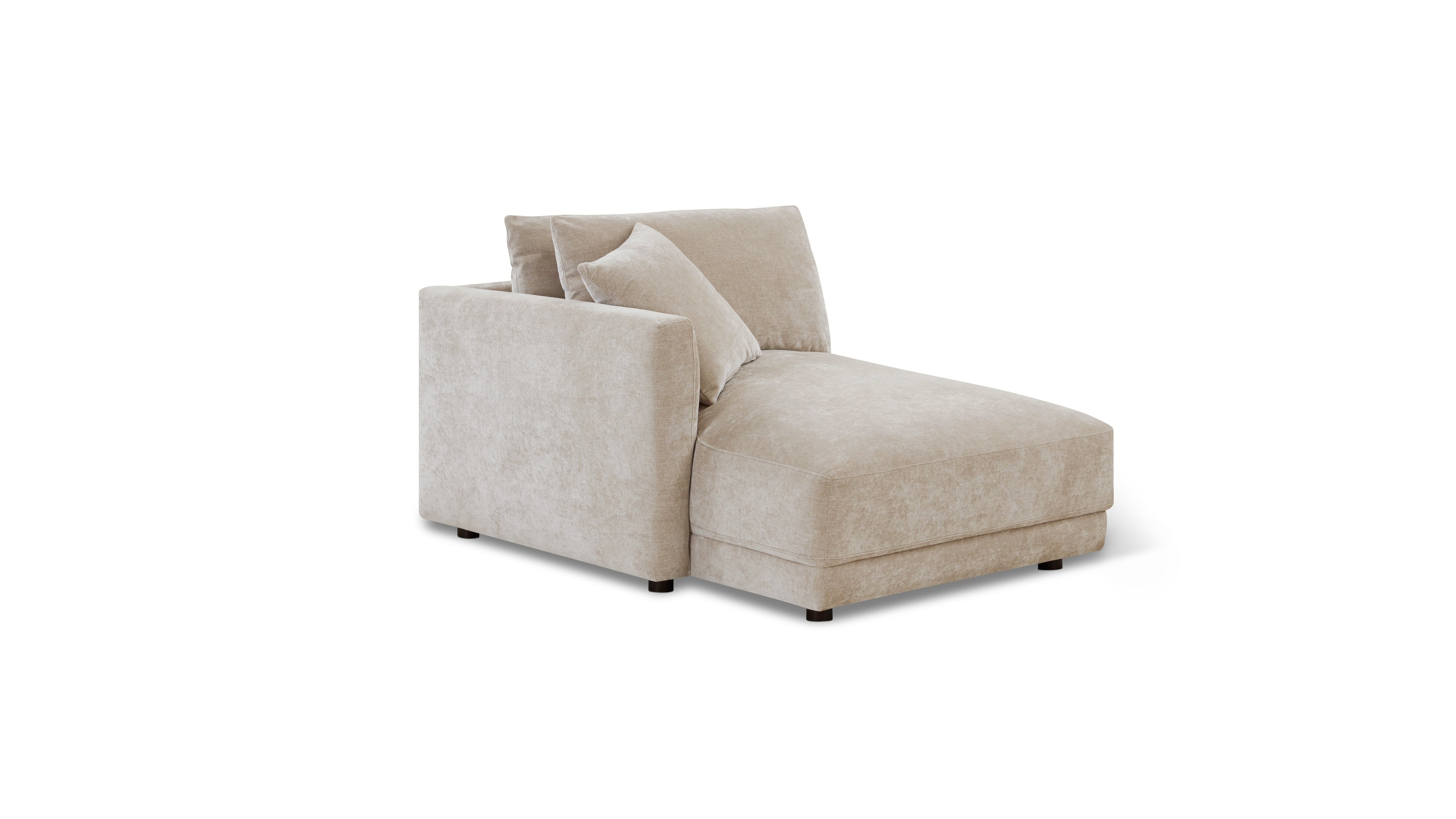 Soft Spot Left Arm Chaise, Cashew