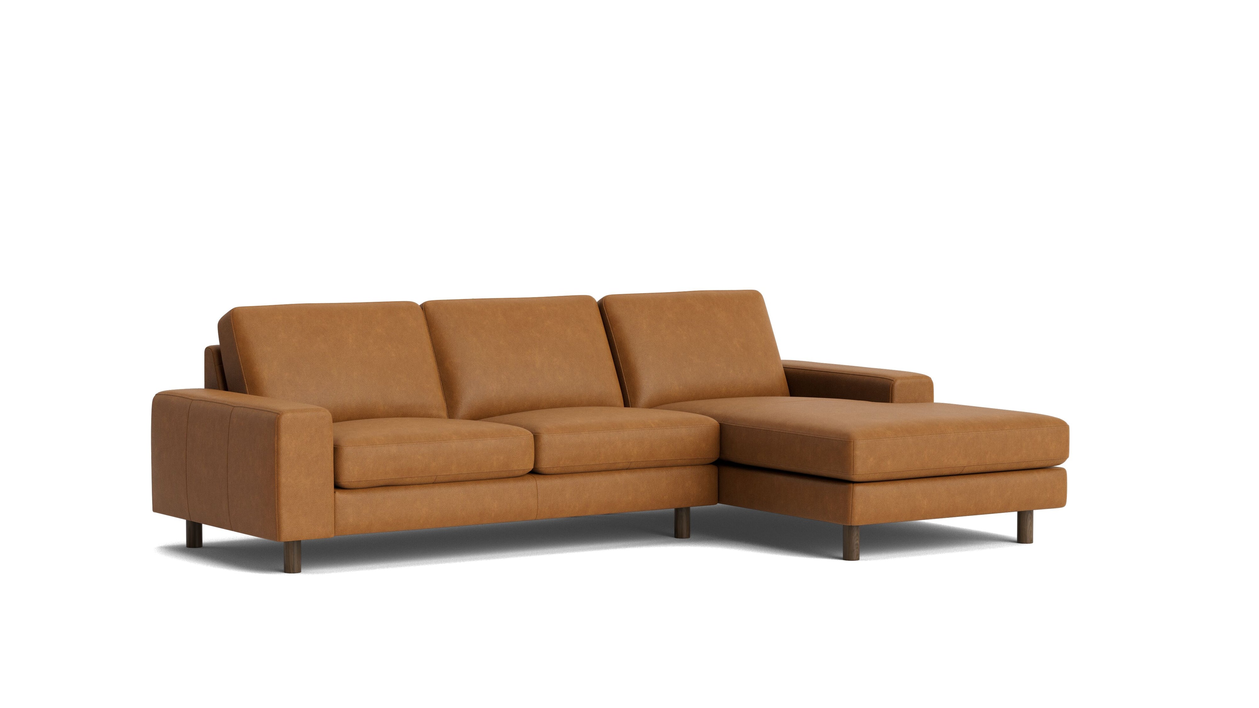 Right At Home Sectional, Right, Golden Tan