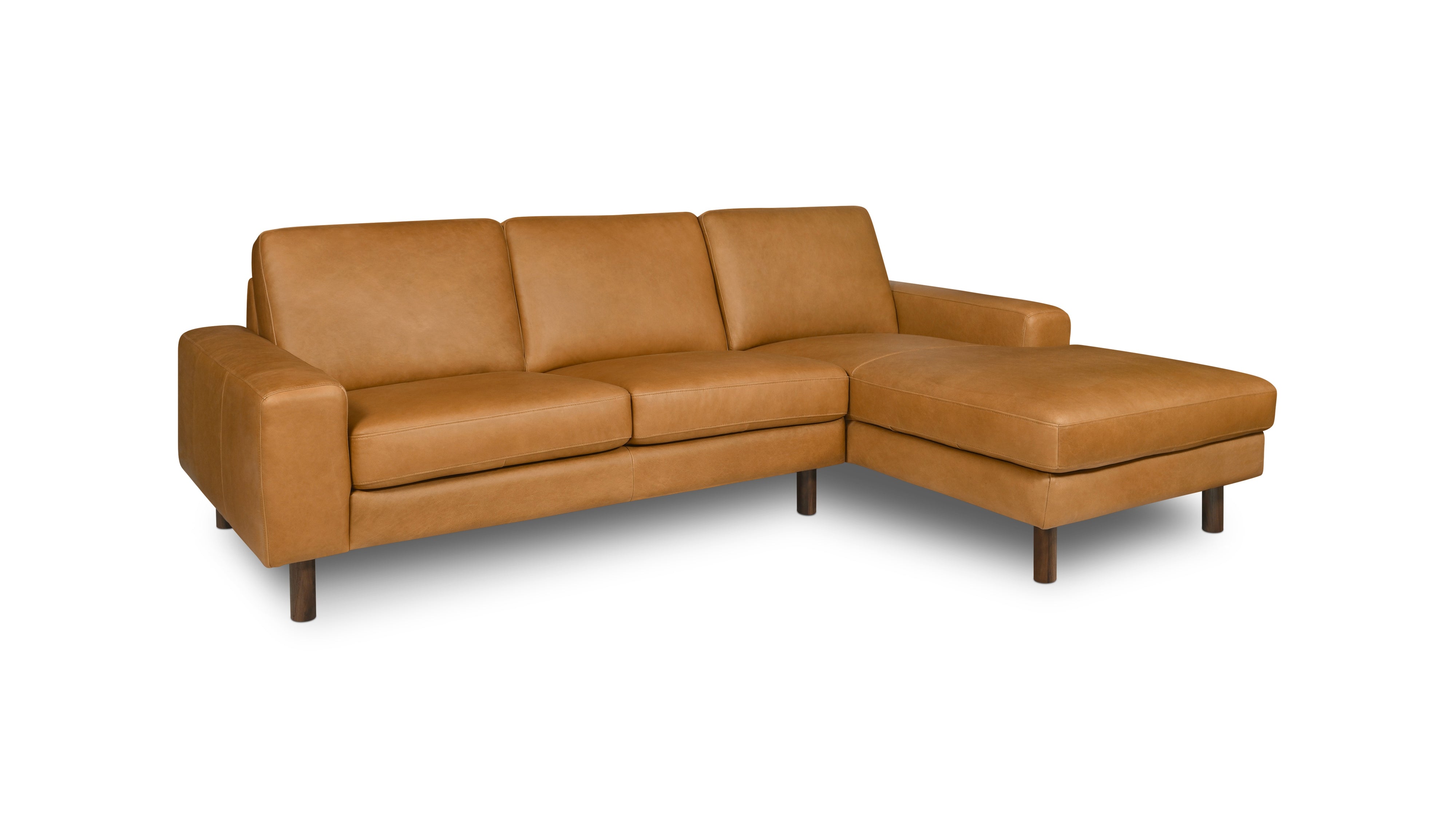 Right At Home Sectional, Right, Golden Tan