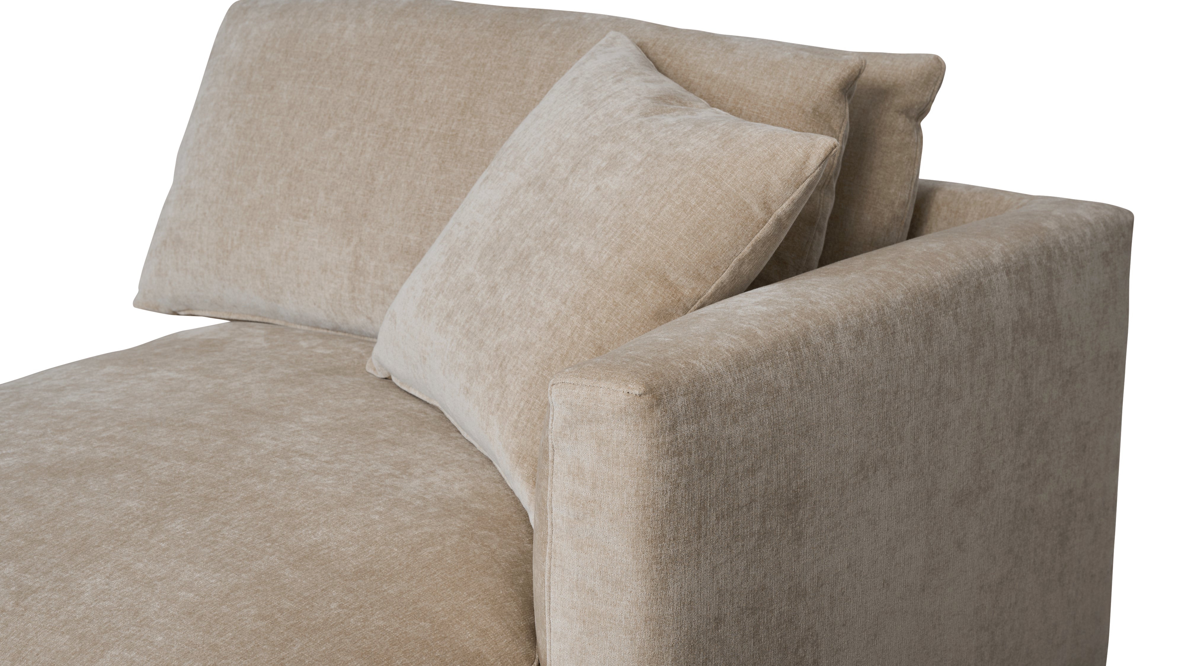 Soft Spot Right Arm Chaise, Cashew - Image 7