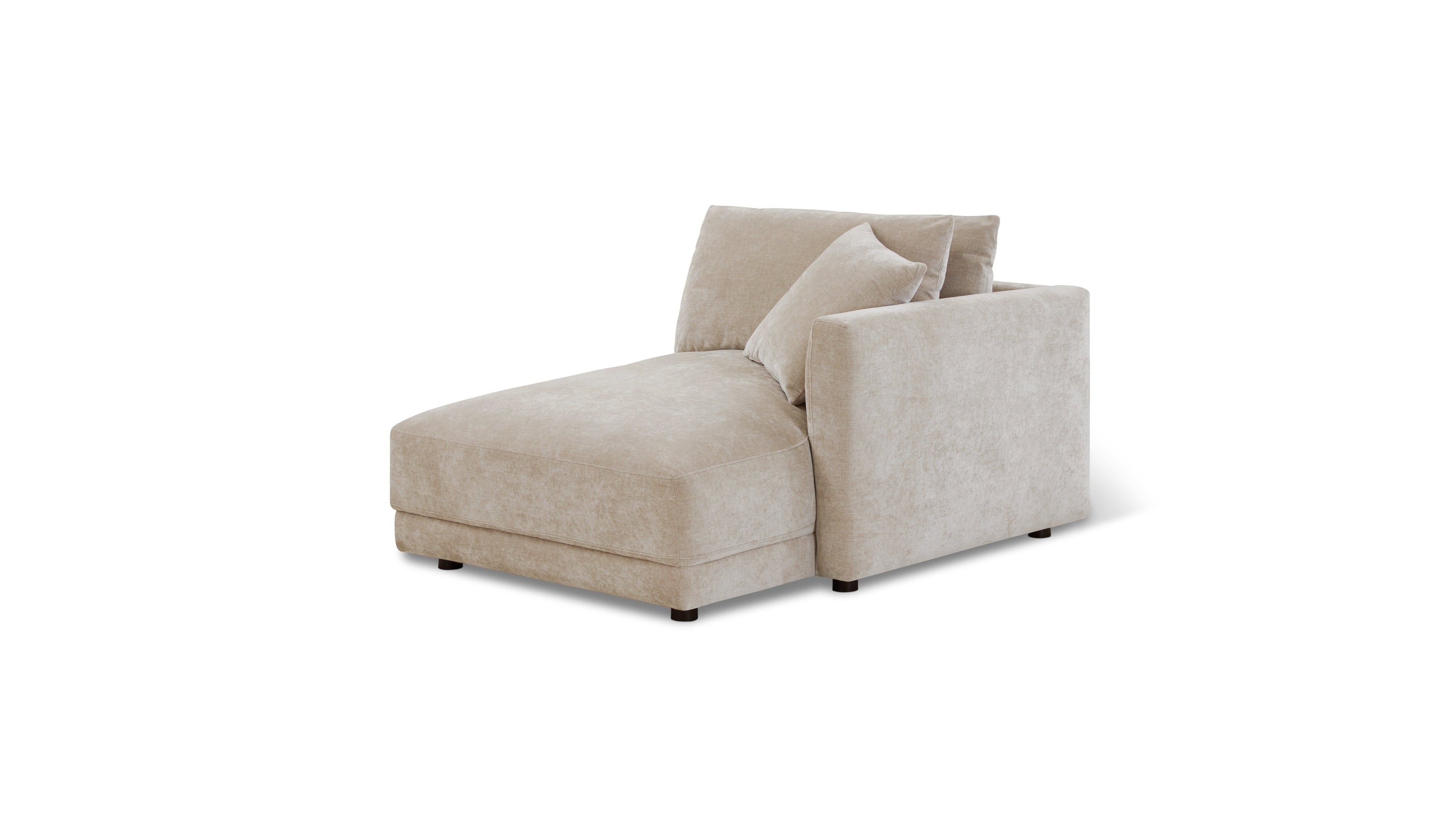 Soft Spot Right Arm Chaise, Cashew