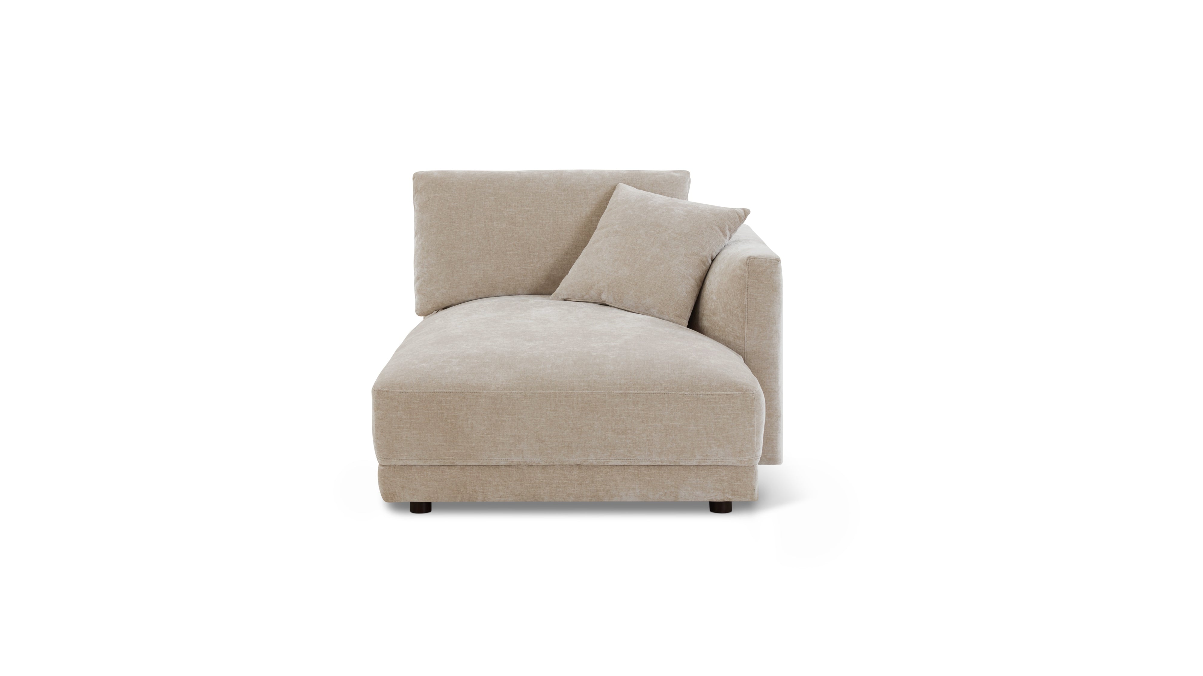 Soft Spot Right Arm Chaise, Cashew