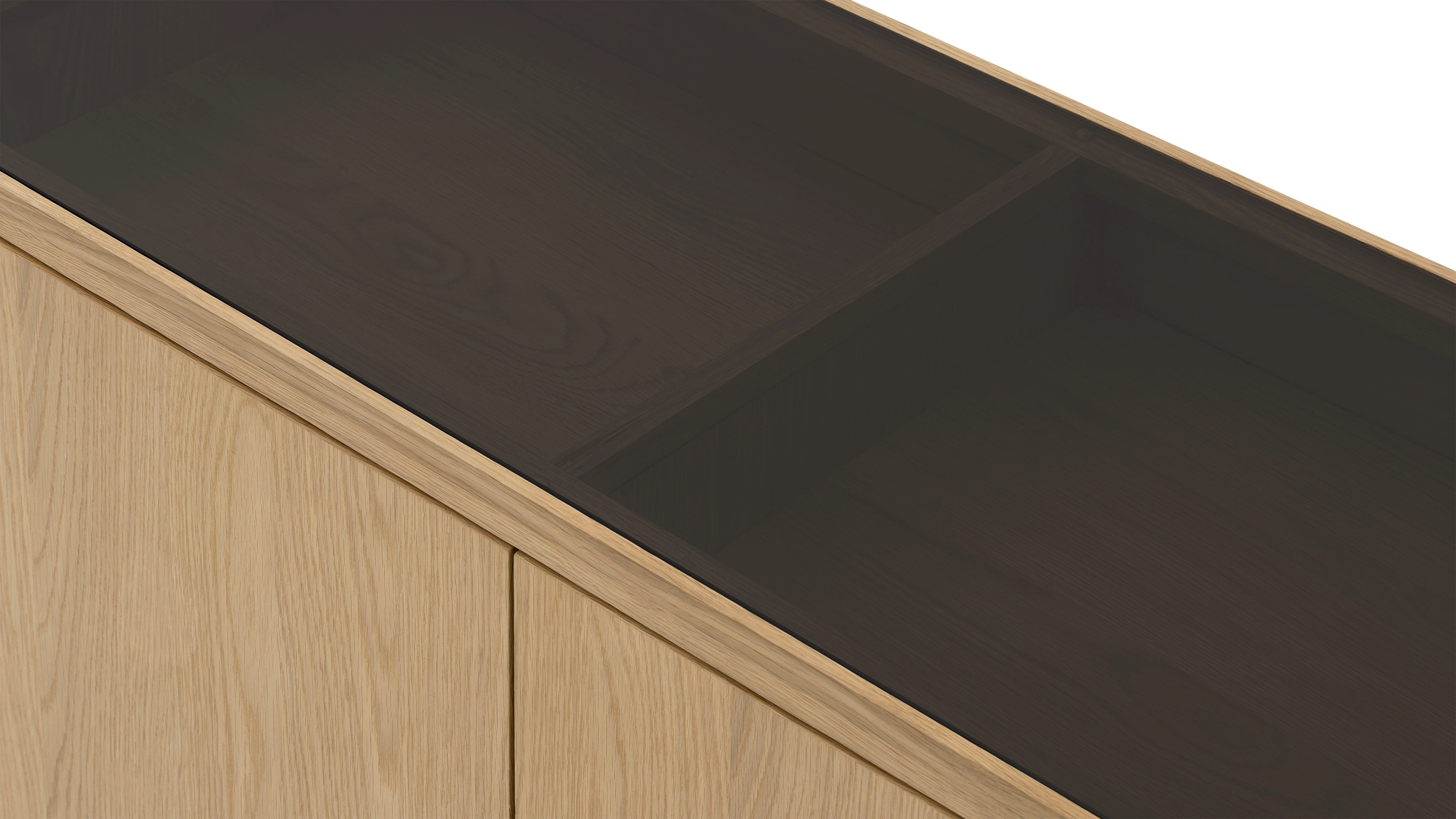 Glimpse Cabinet, White Oak