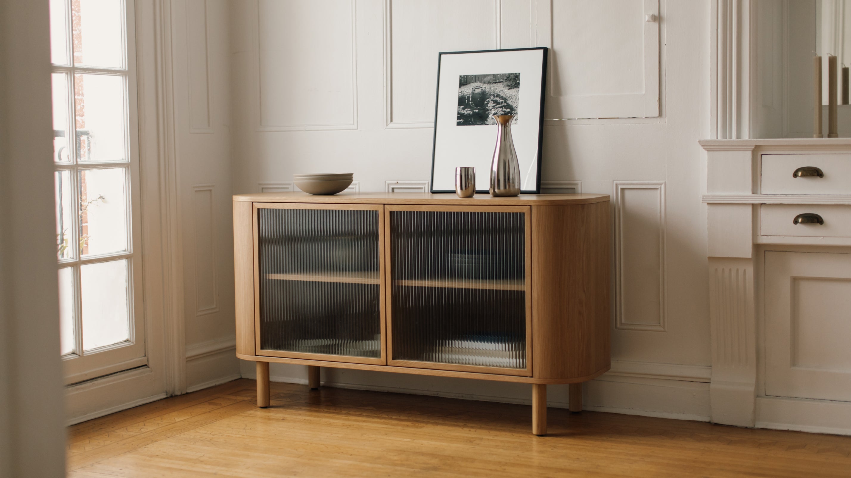 Showcase Sideboard, White Oak - Image 3