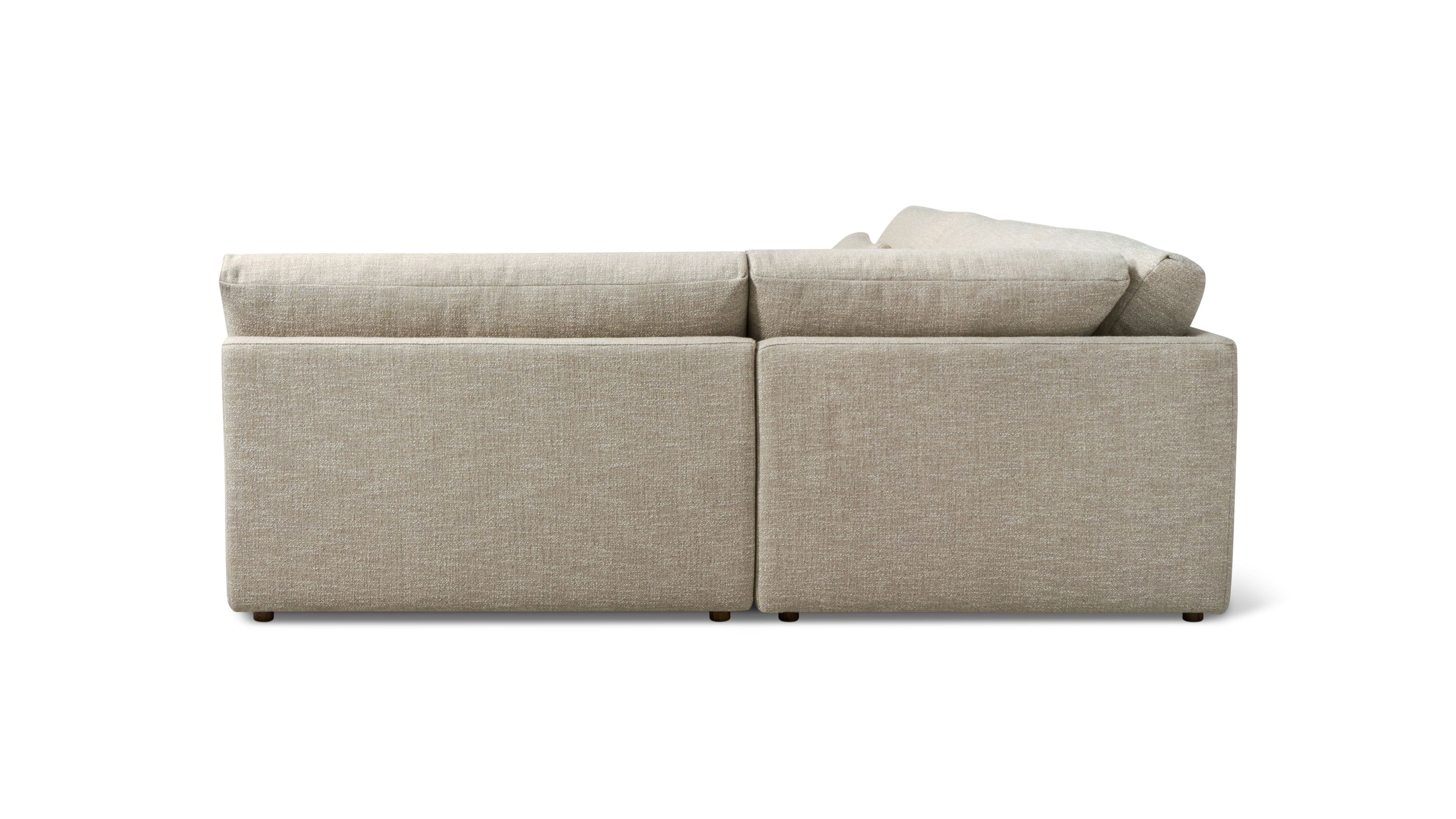 Wind Down 3-Piece Modular Sectional, Flax