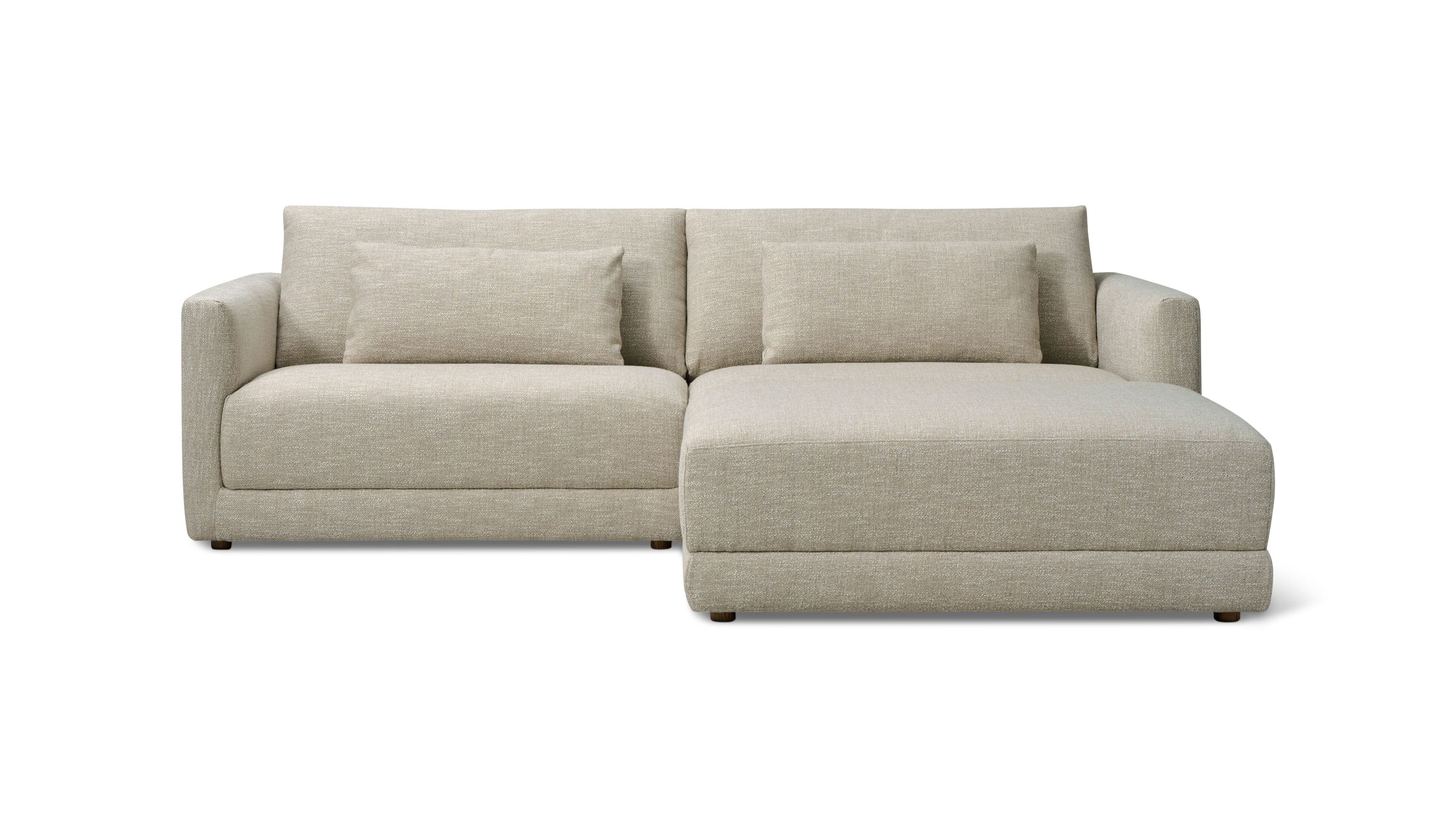 Wind Down 3-Piece Modular Sectional, Flax