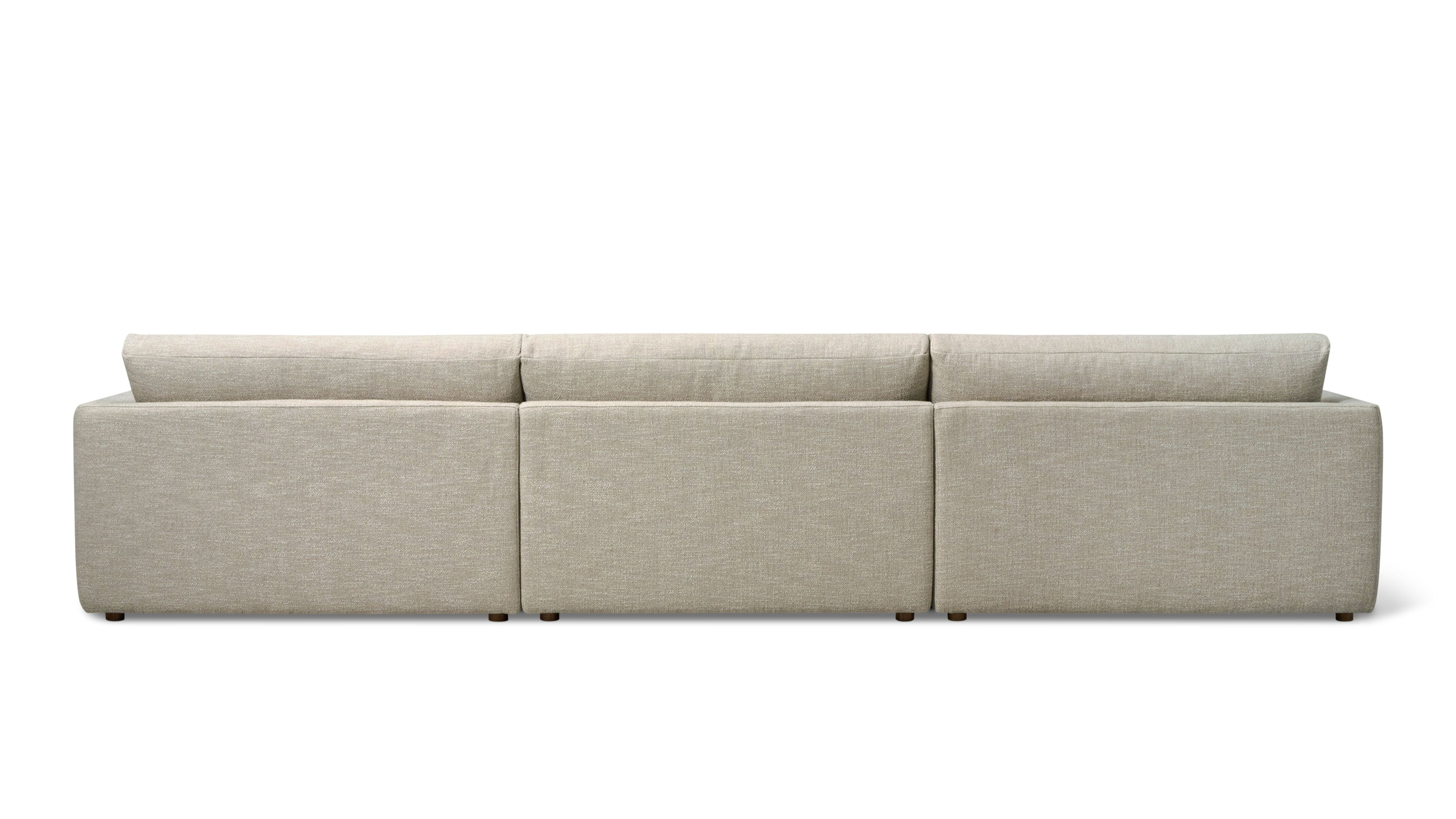 Wind Down 4-Piece Modular Sectional, Flax