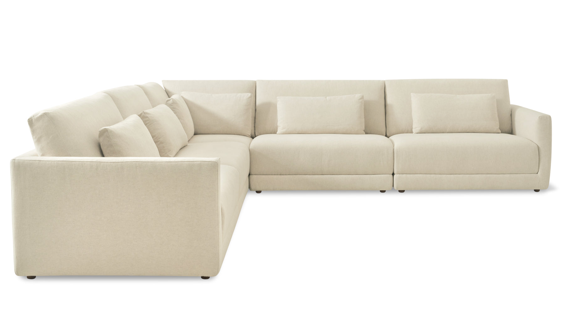 Wind Down 5-Piece Modular Sectional Closed, Beach - Image 4