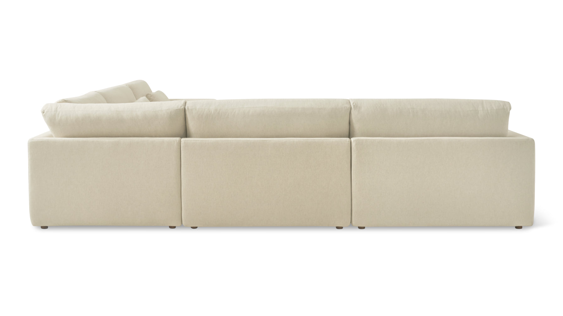 Wind Down 5-Piece Modular Sectional Closed, Beach - Image 5