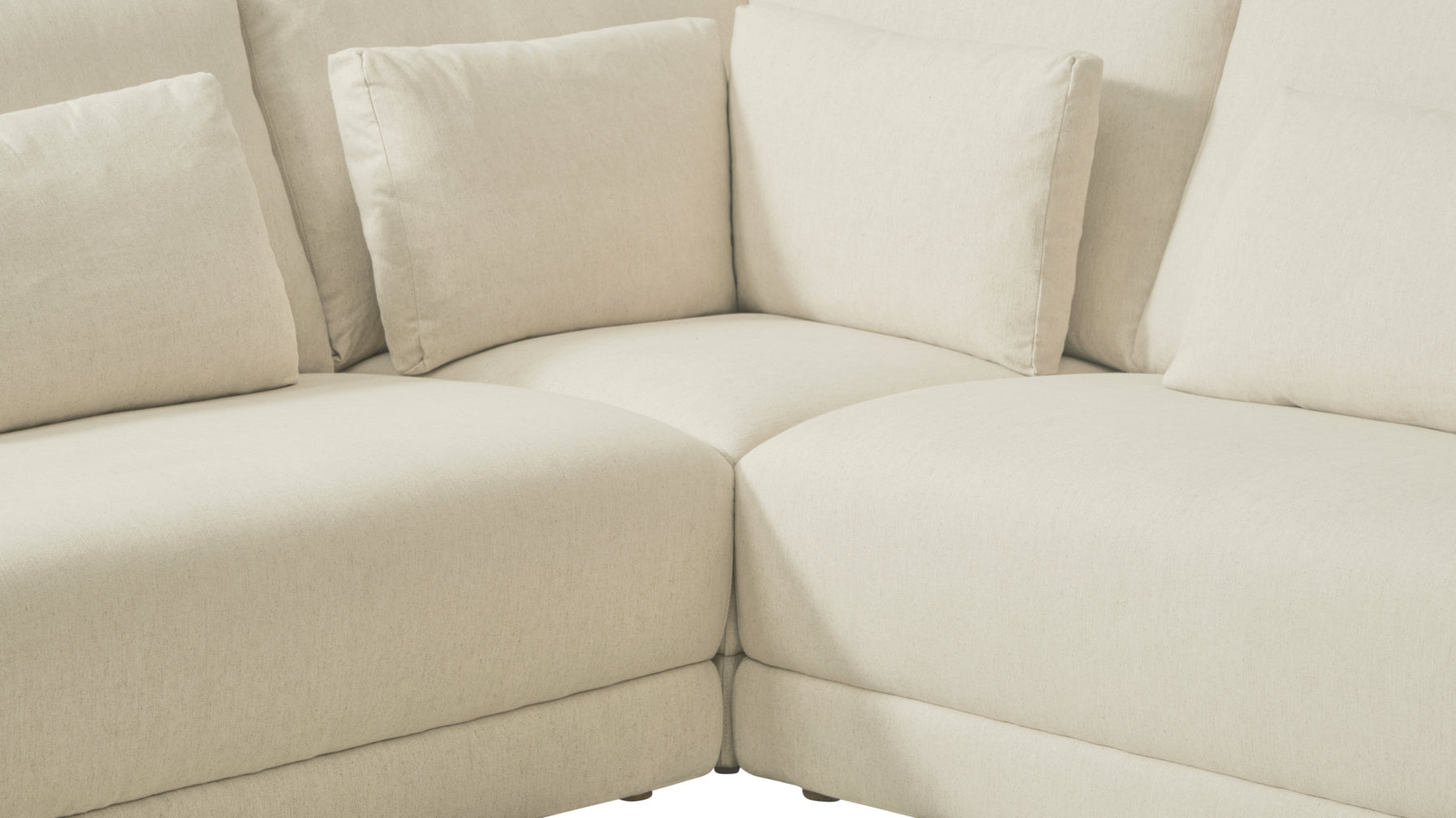 Wind Down 5-Piece Modular Sectional Closed, Beach - Image 6