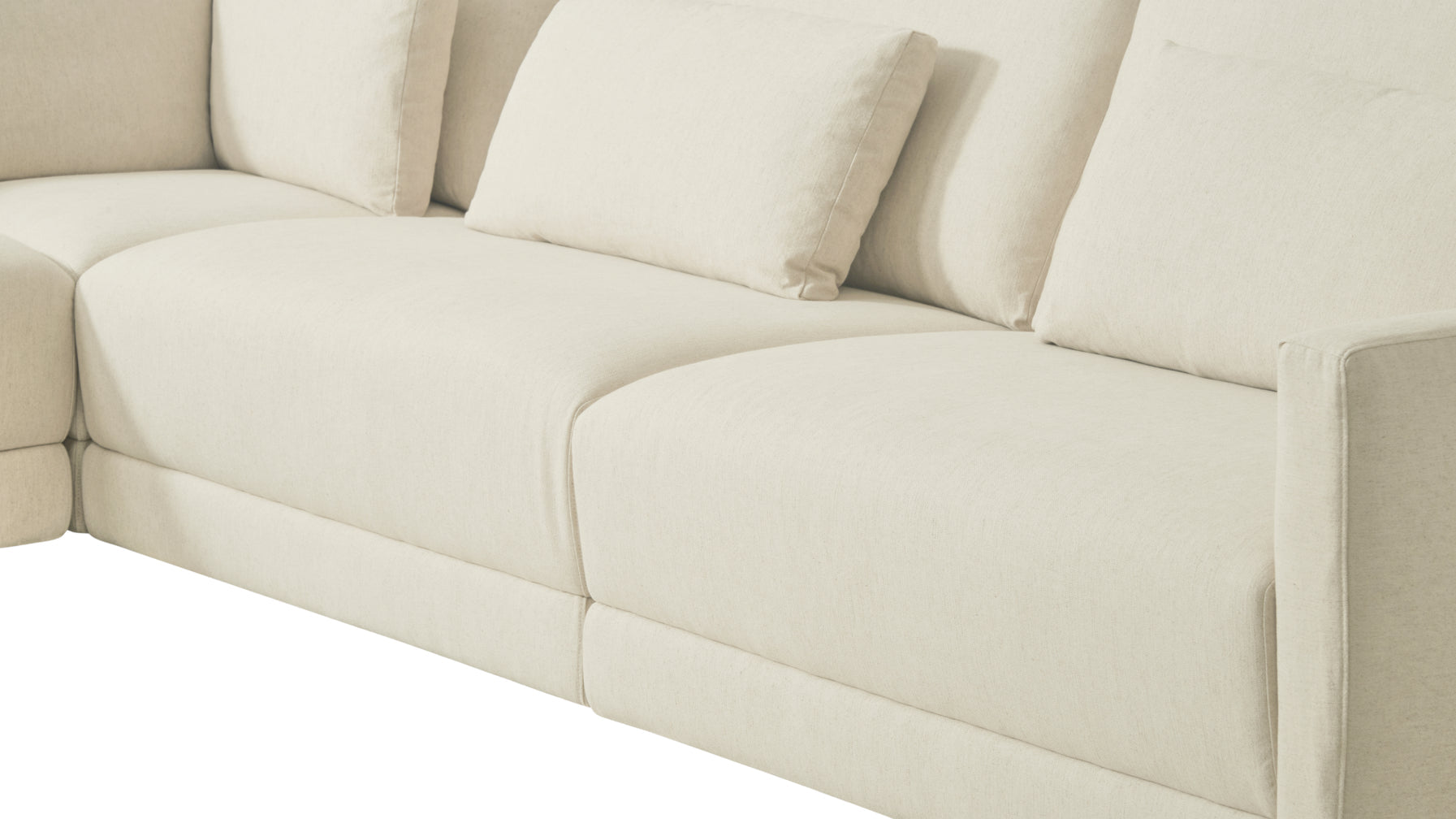Wind Down 5-Piece Modular Sectional Closed, Beach - Image 7