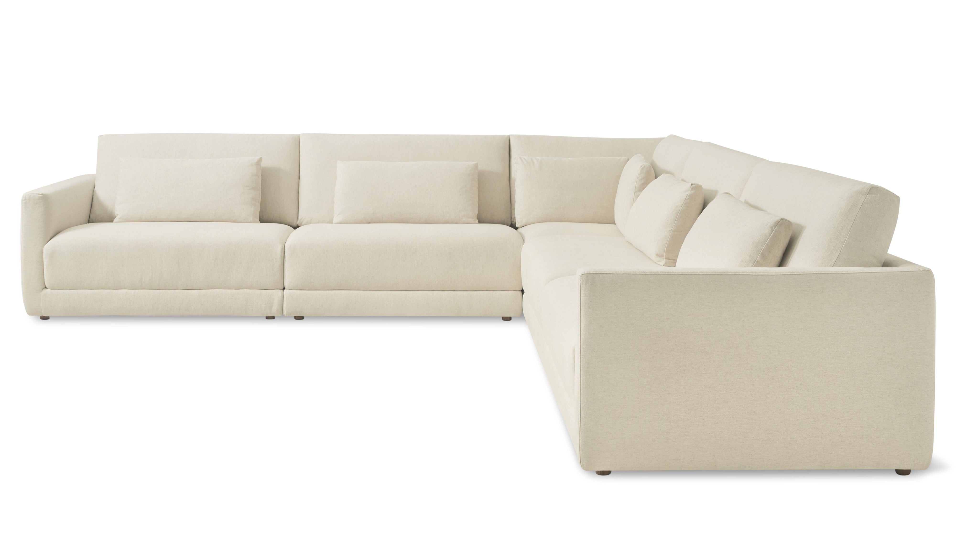 Wind Down 5-Piece Modular Sectional Closed, Beach - Image 1