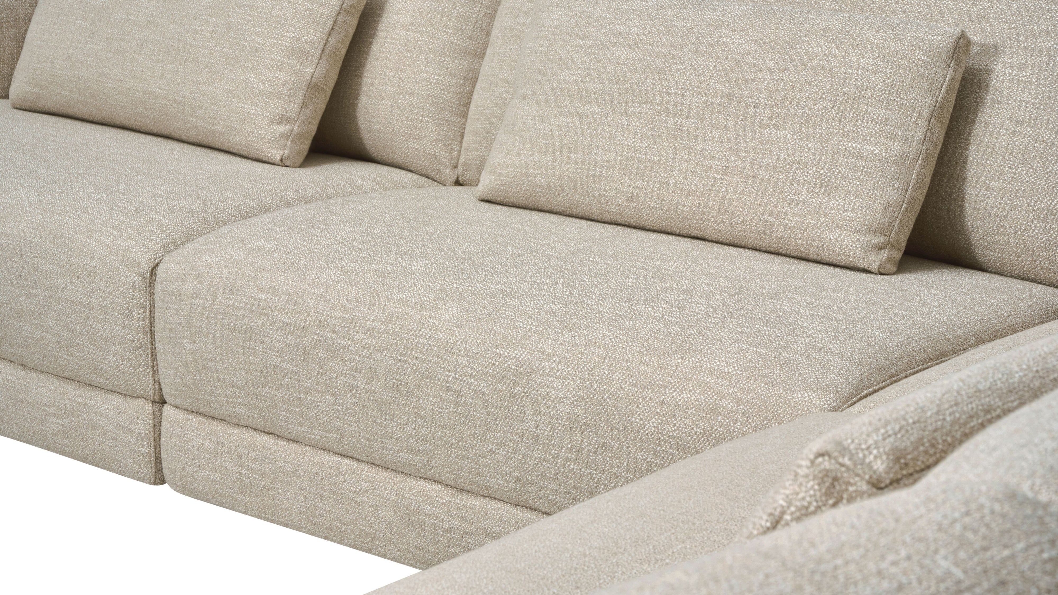 Wind Down 4-Piece Modular Sectional, Right, Flax - Image 5