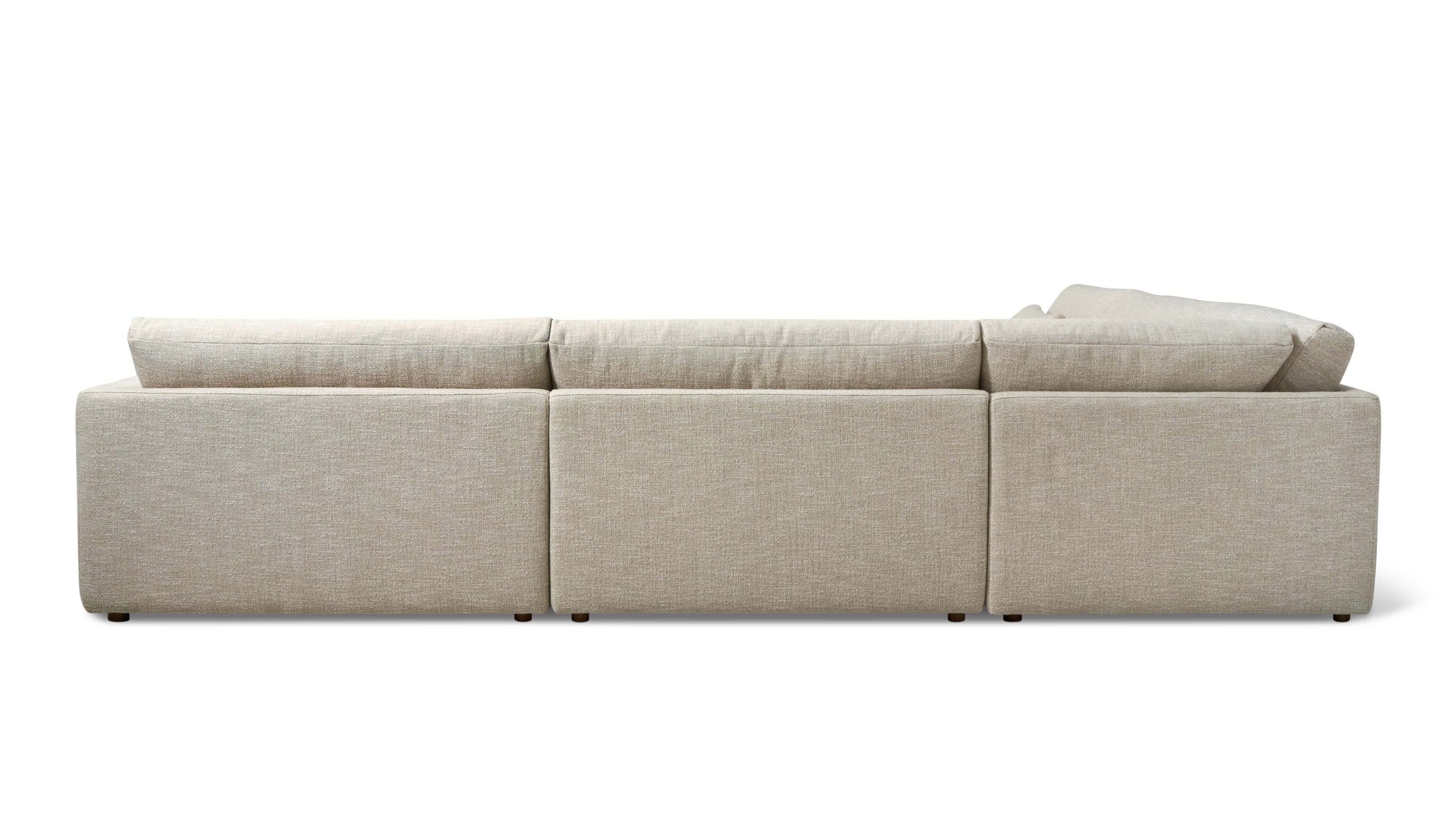 Wind Down 4-Piece Modular Sectional, Left, Flax - Image 7