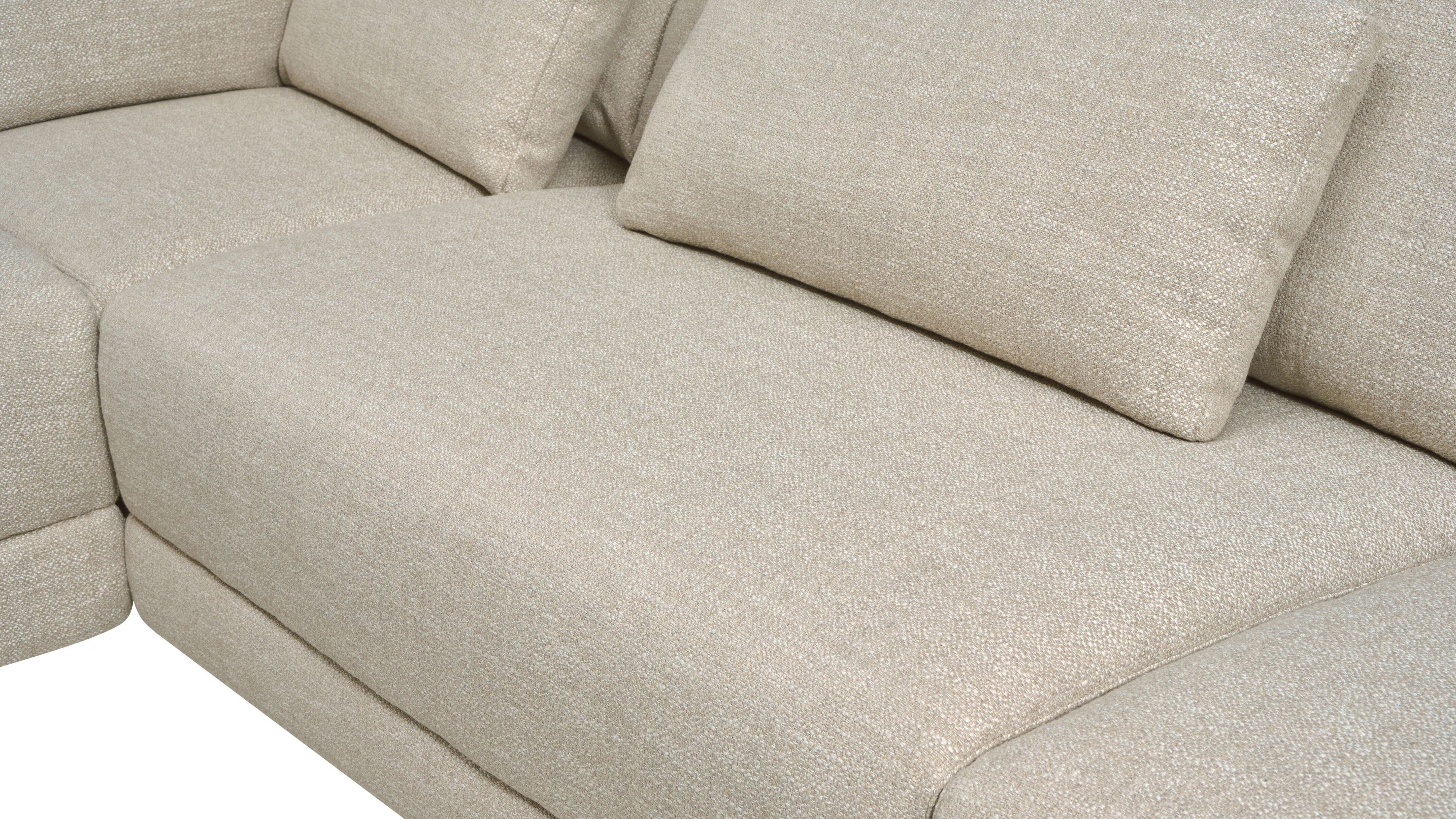 Wind Down 4-Piece Modular Sectional, Left, Flax - Image 6