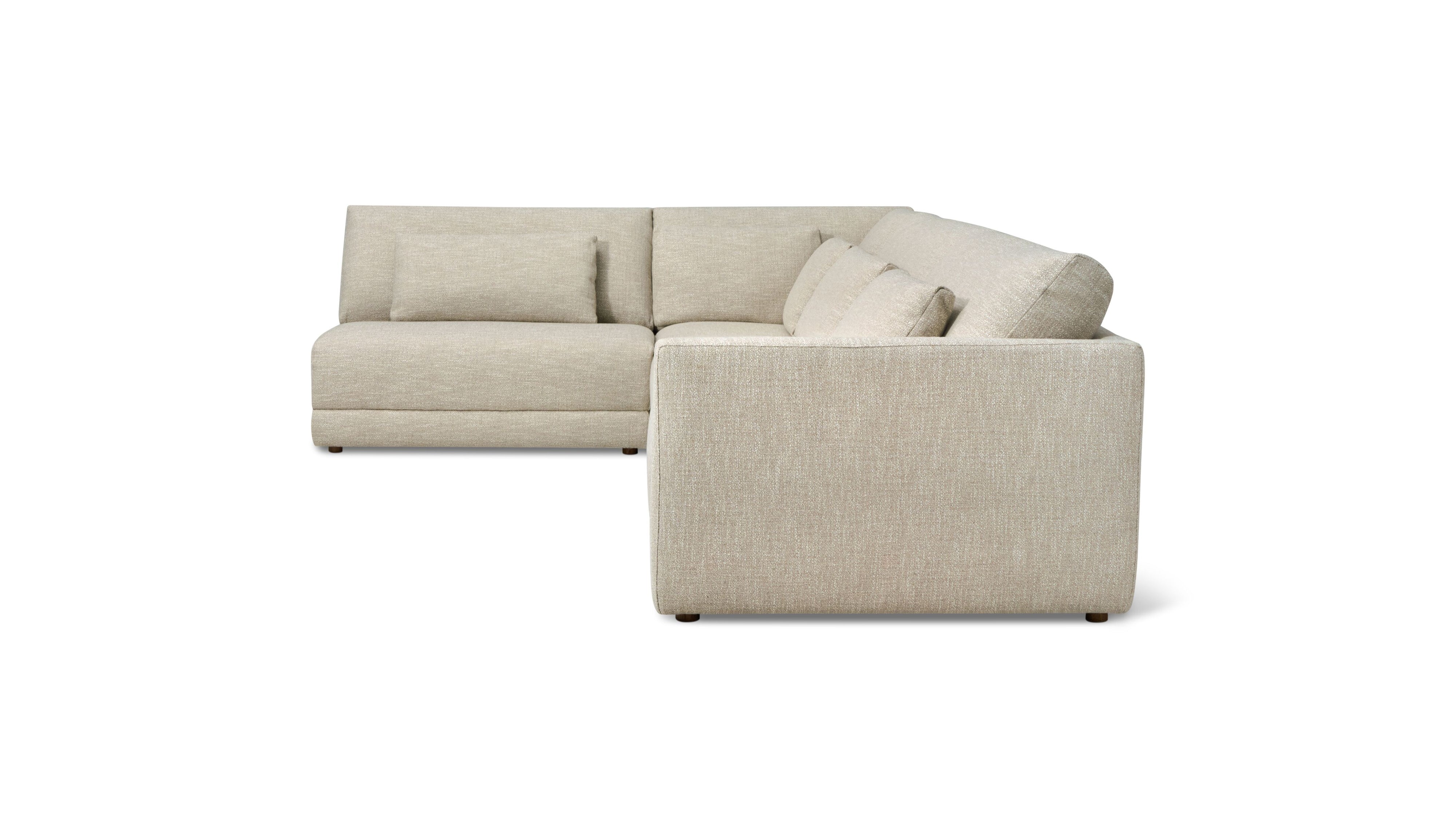 Wind Down 4-Piece Modular Sectional, Left, Flax - Image 7