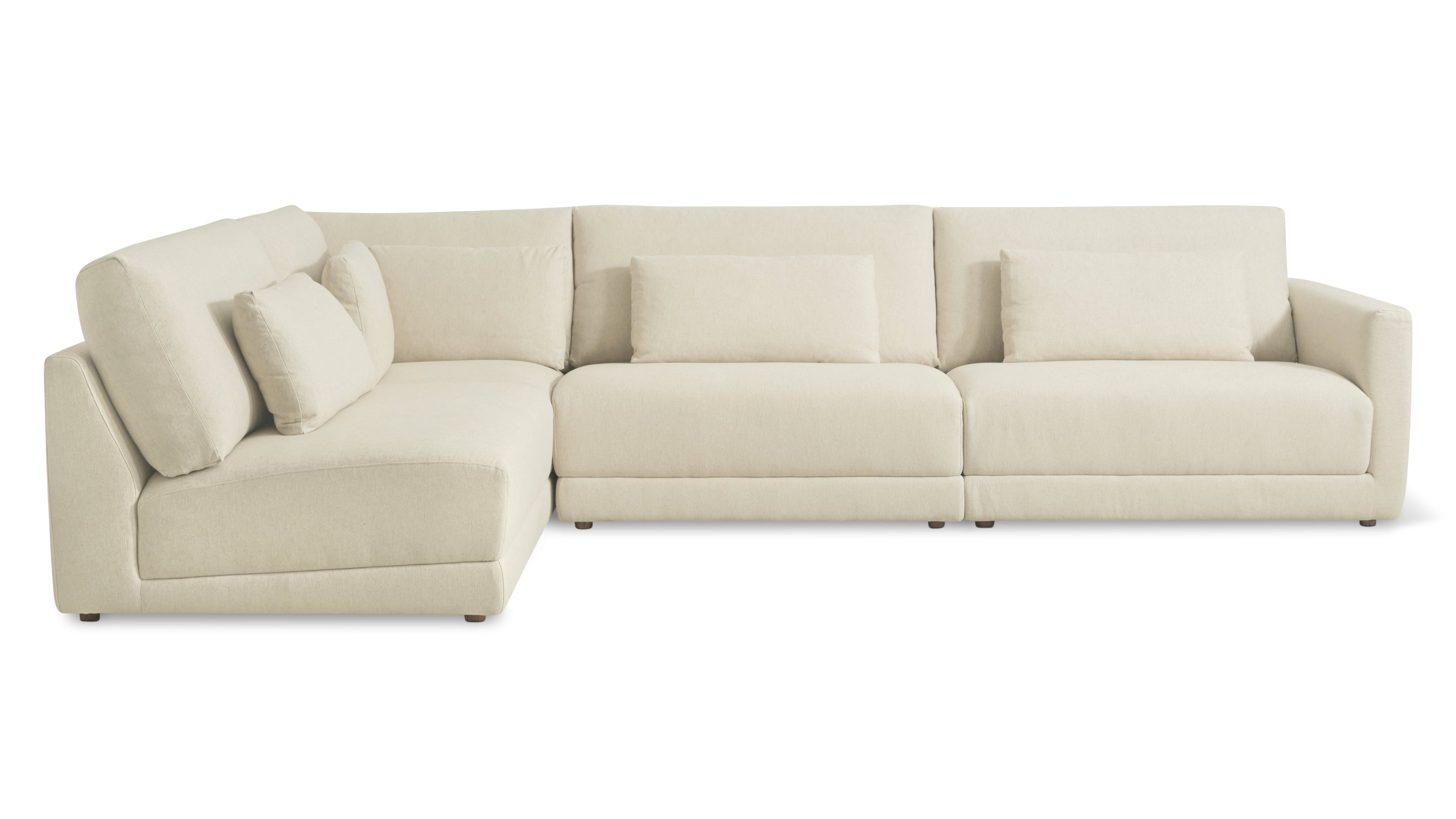 Wind Down 4-Piece Modular Sectional, Left, Beach - Image 1
