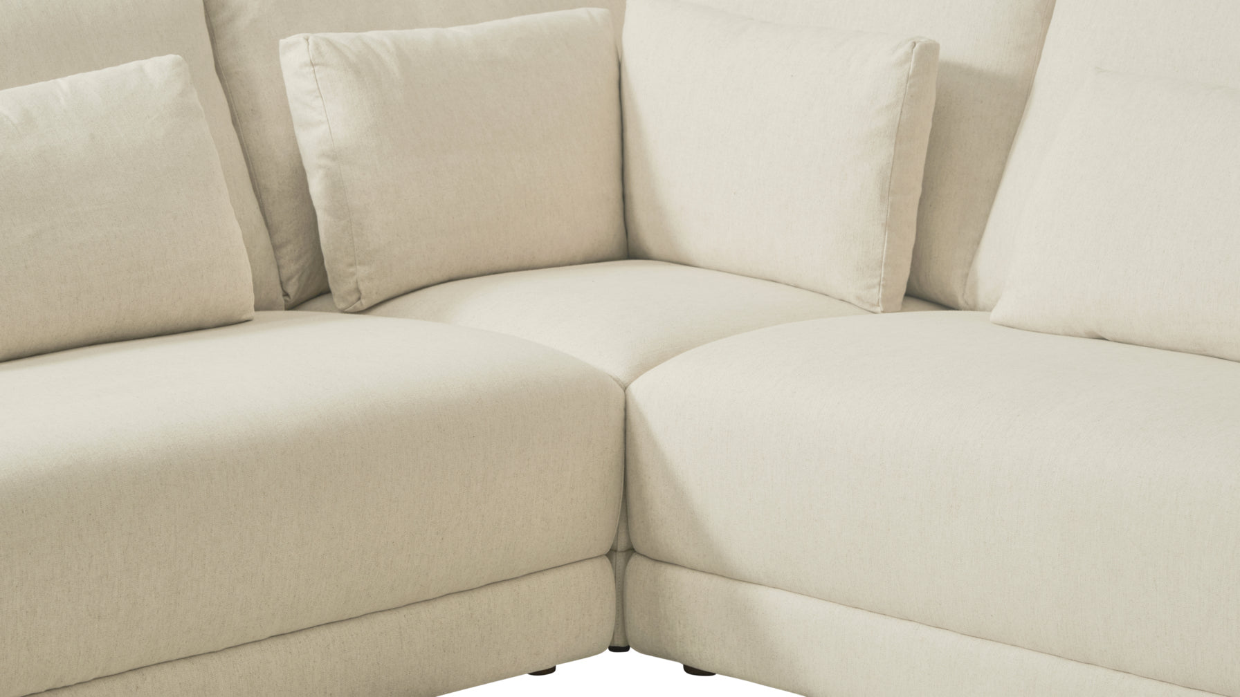 Wind Down 4-Piece Modular Sectional, Left, Beach - Image 7
