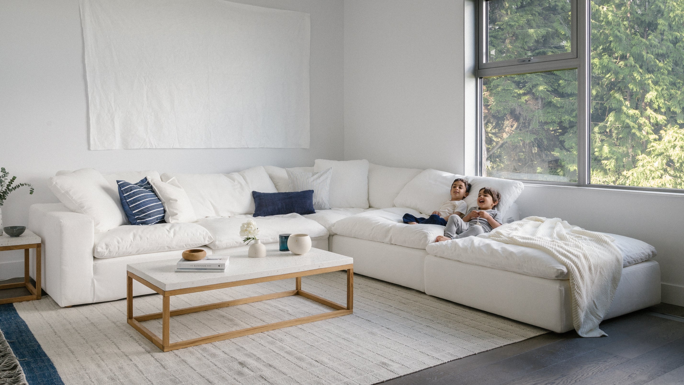 Movie Night™ 5-Piece Modular Sectional, Standard, Clay - Image 3