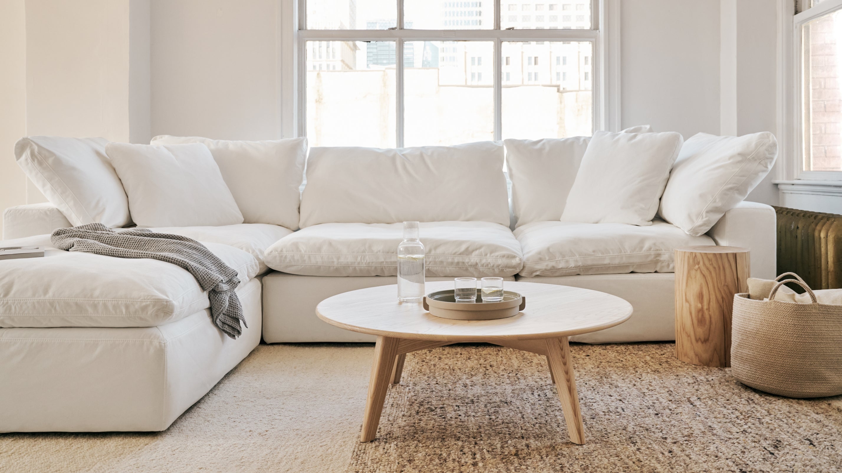 Movie Night™ 4 - Piece Modular Sectional, Standard, Oatmeal - Sundays Company CanadaSEC-YJ-910-007