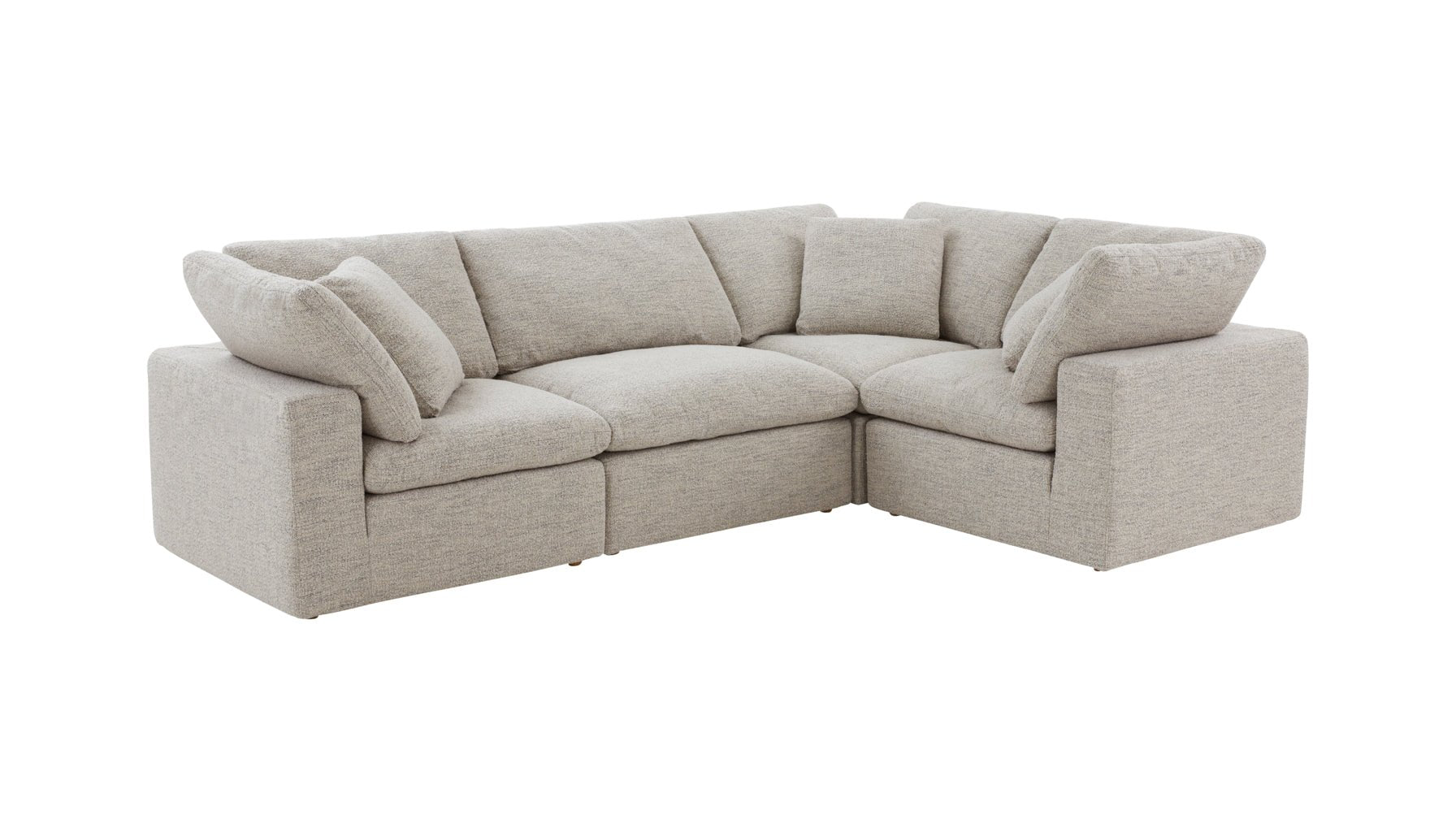 Movie Night™ 4-Piece Modular Sectional Closed, Standard, Oatmeal - Image 10
