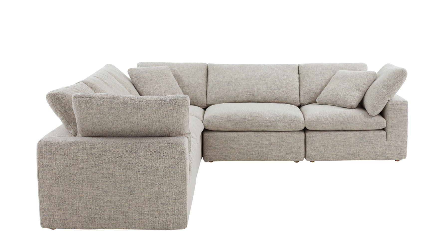 Movie Night™ 5-Piece Modular Sectional Closed, Large, Oatmeal - Image 10