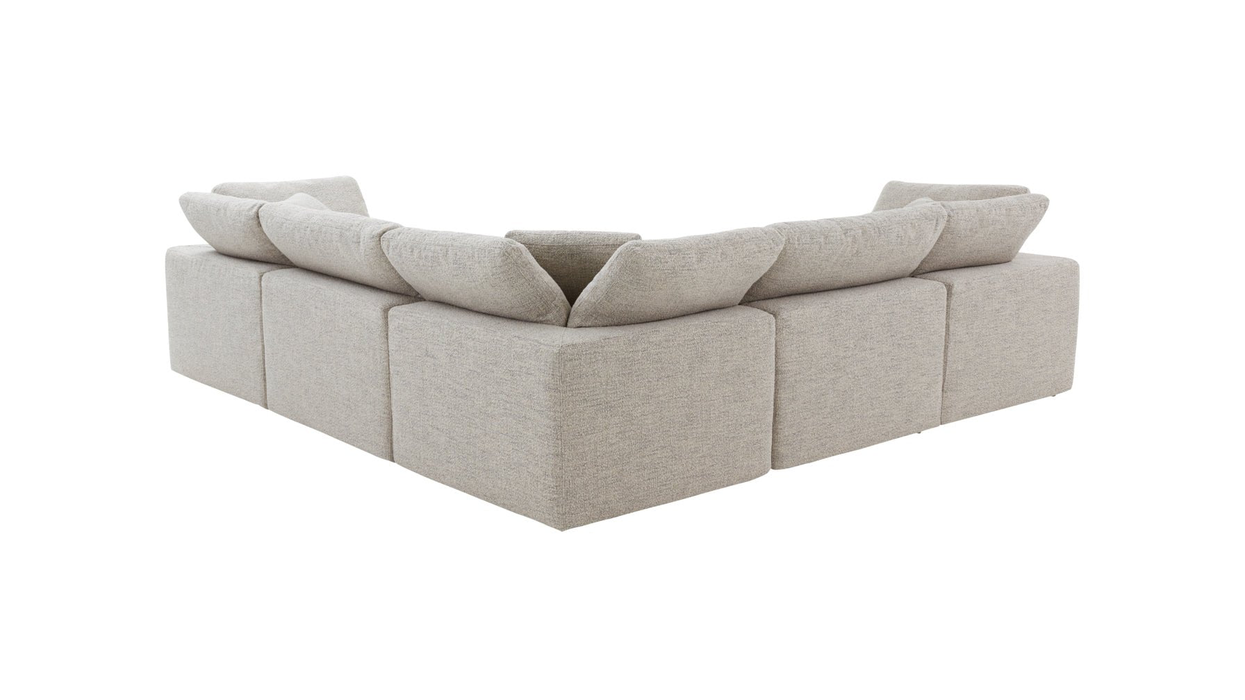 Movie Night™ 5-Piece Modular Sectional Closed, Large, Oatmeal - Image 7