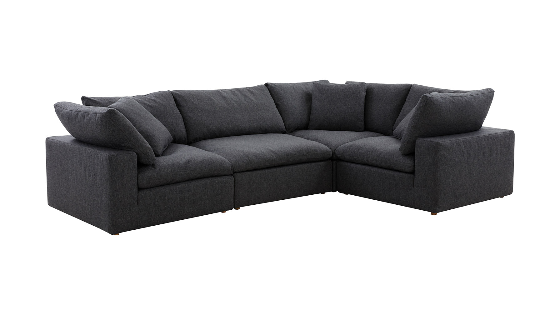 Movie Night™ 4-Piece Modular Sectional Closed, Large, Dark Shadow - Image 6