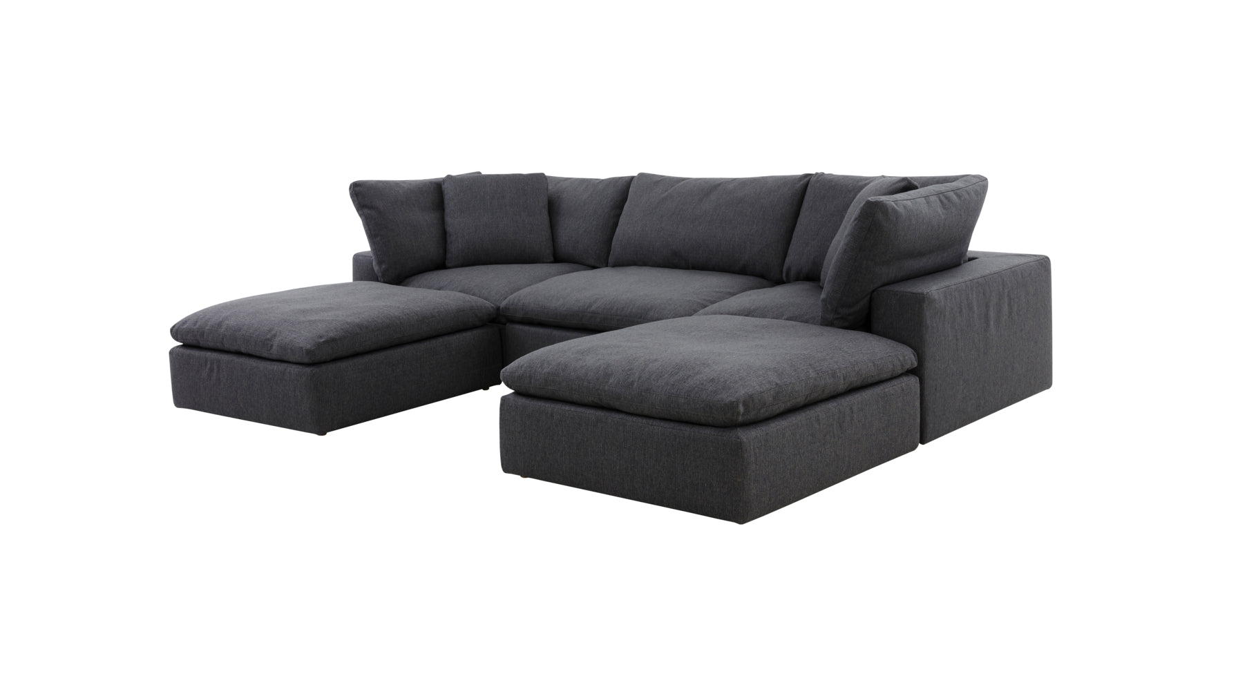 Movie Night™ 5-Piece Modular U-Shaped Sectional, Standard, Dark Shadow - Image 4