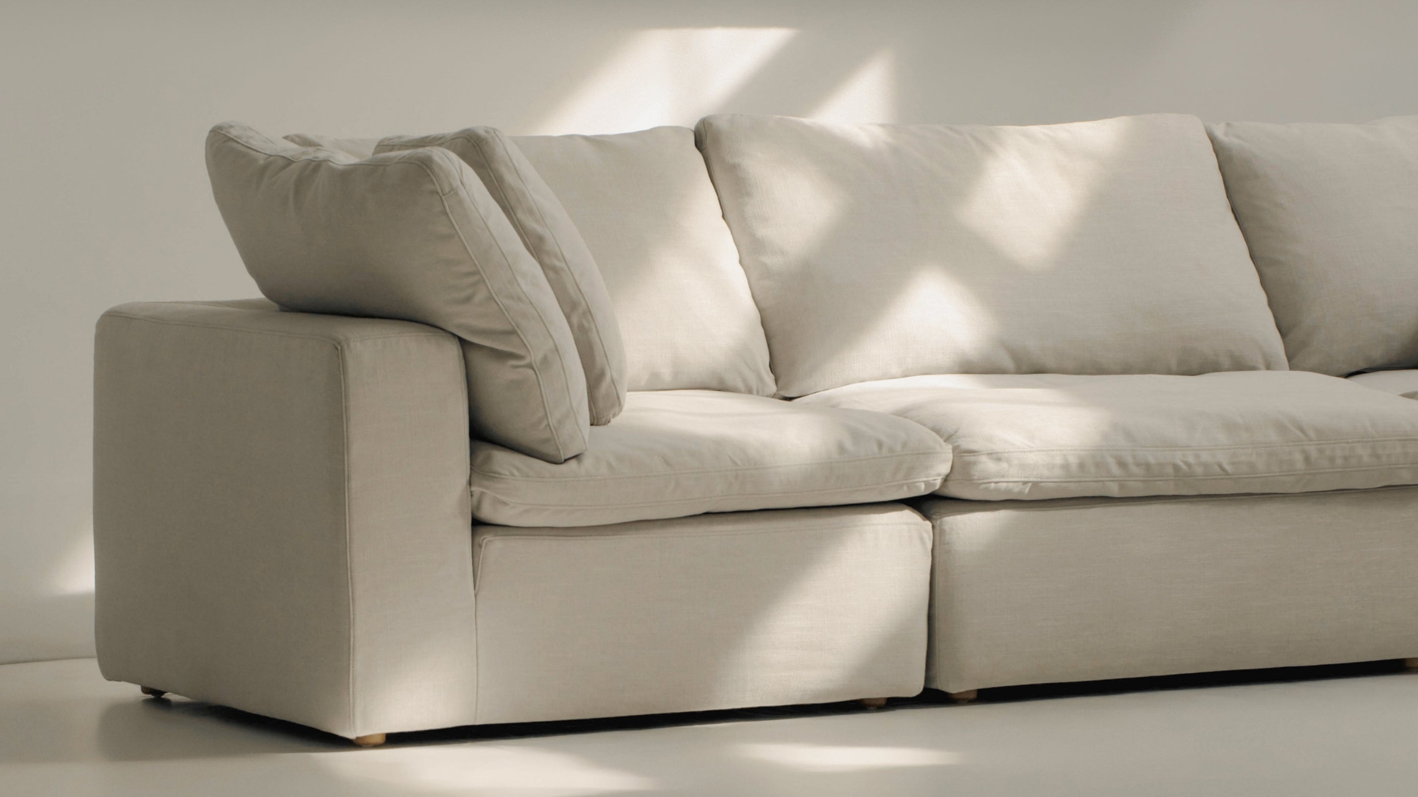 Movie Night™ 4-Piece Modular Sectional Closed, Large, Clay - Image 3