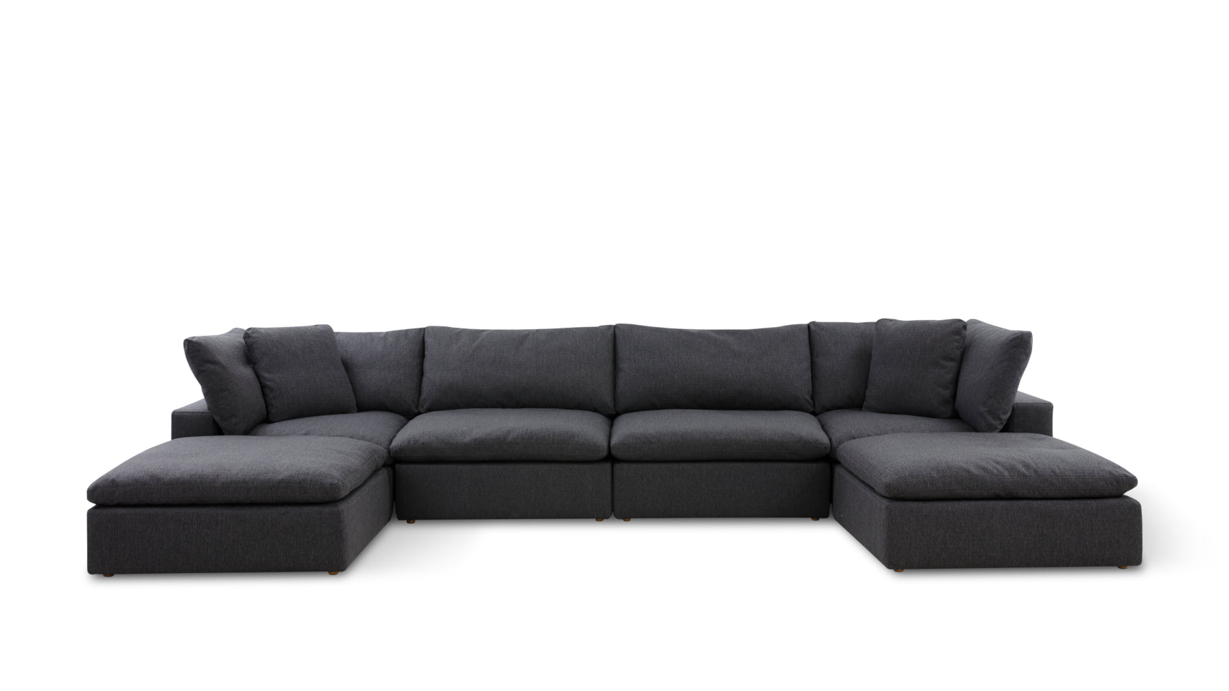 Movie Night™ 6-Piece Modular U-Shaped Sectional, Large, Dark Shadow - Image 1