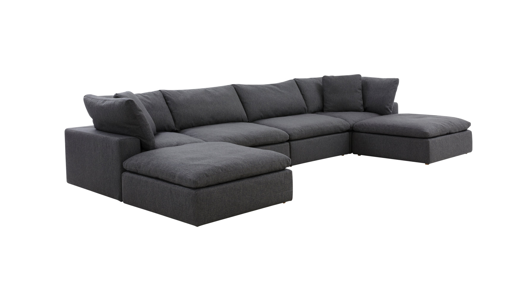 Movie Night™ 6-Piece Modular U-Shaped Sectional, Large, Dark Shadow - Image 8