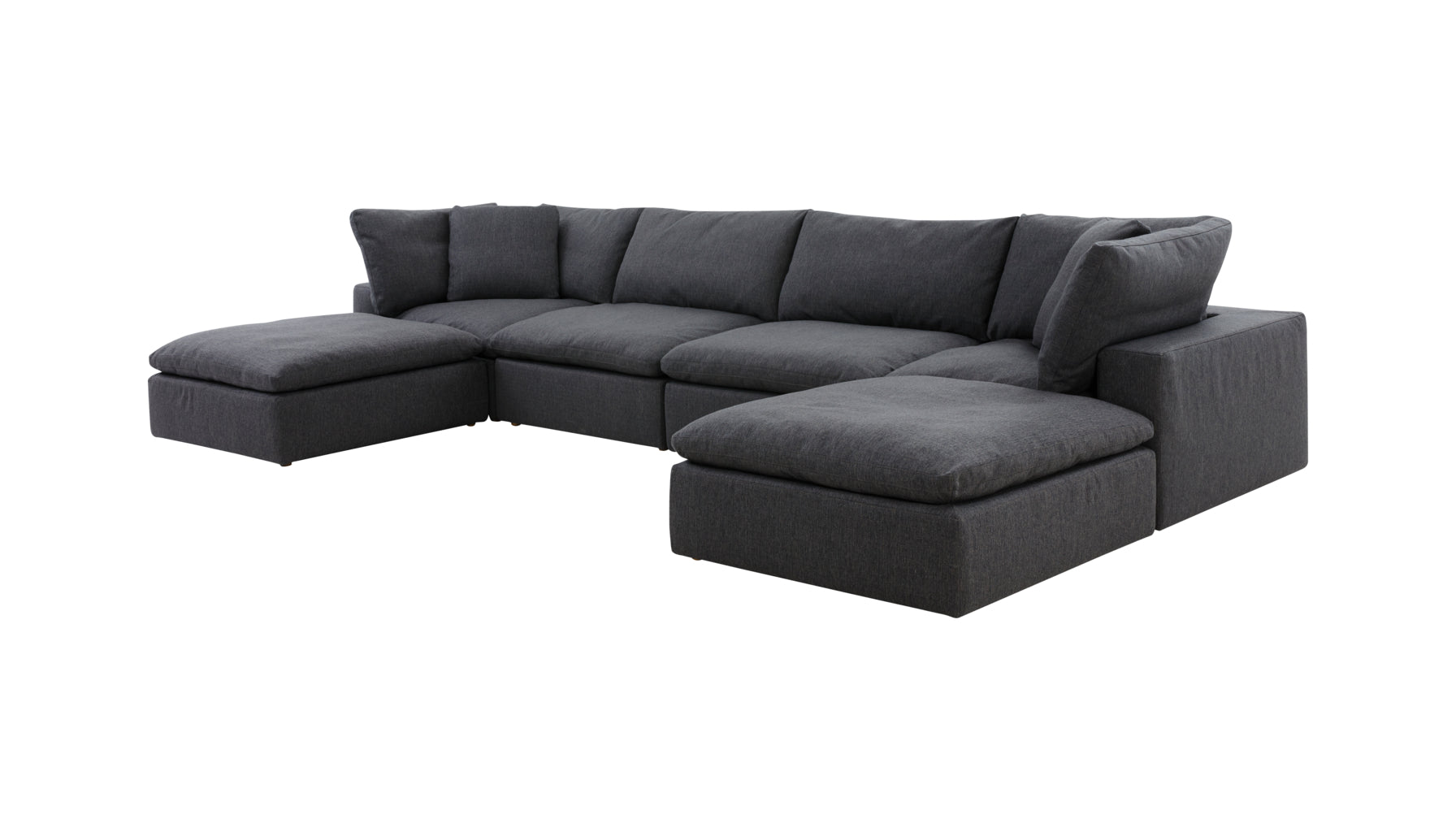 Movie Night™ 6-Piece Modular U-Shaped Sectional, Large, Dark Shadow - Image 5