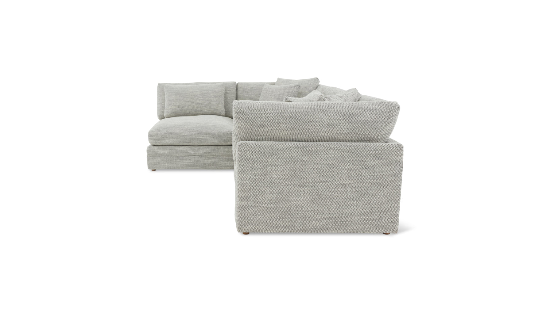 Feel Good Sectional, Left, Smoke - Image 6
