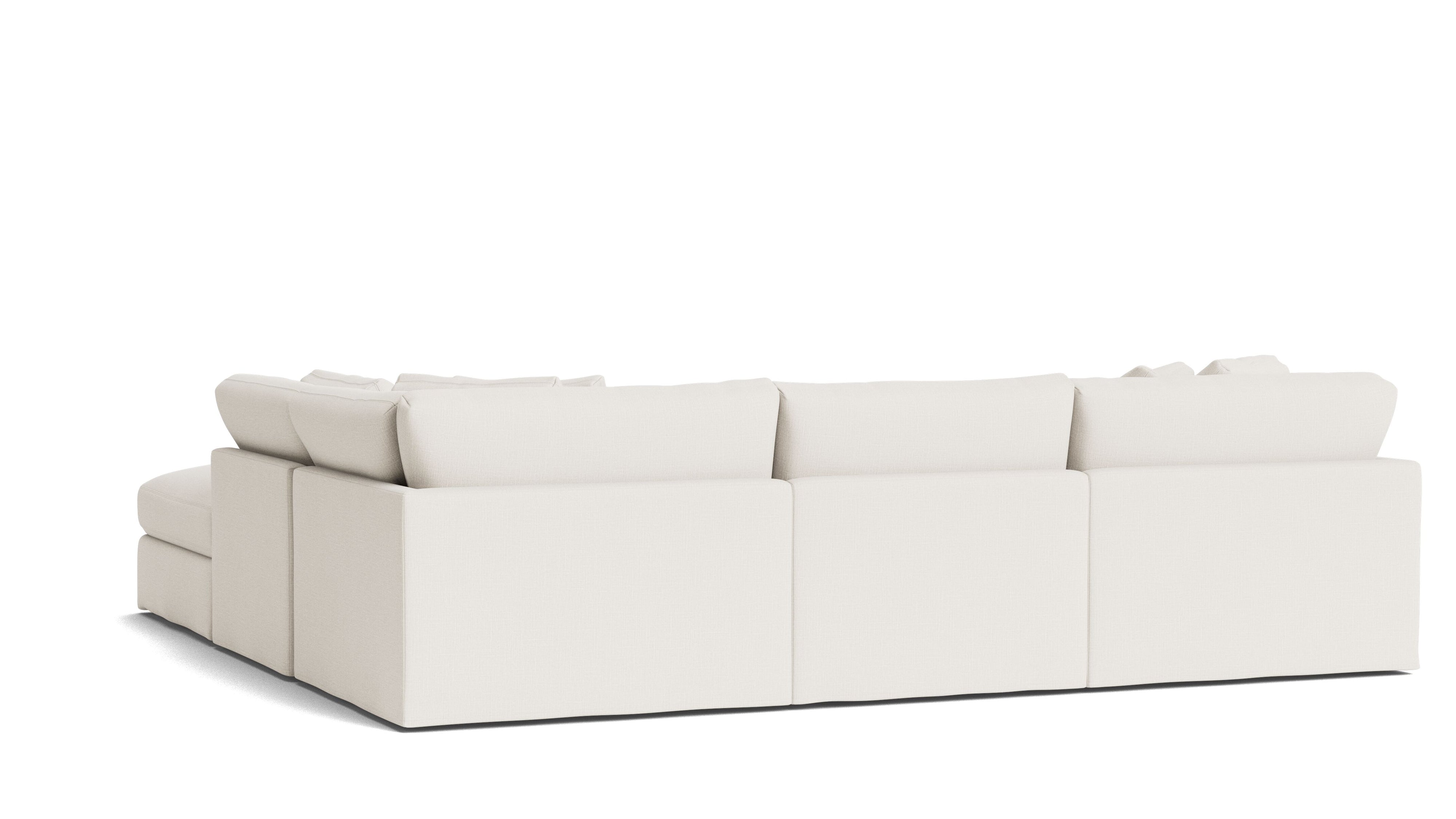 Get Together™ 5-Piece Modular Sectional, Large, Cream Linen