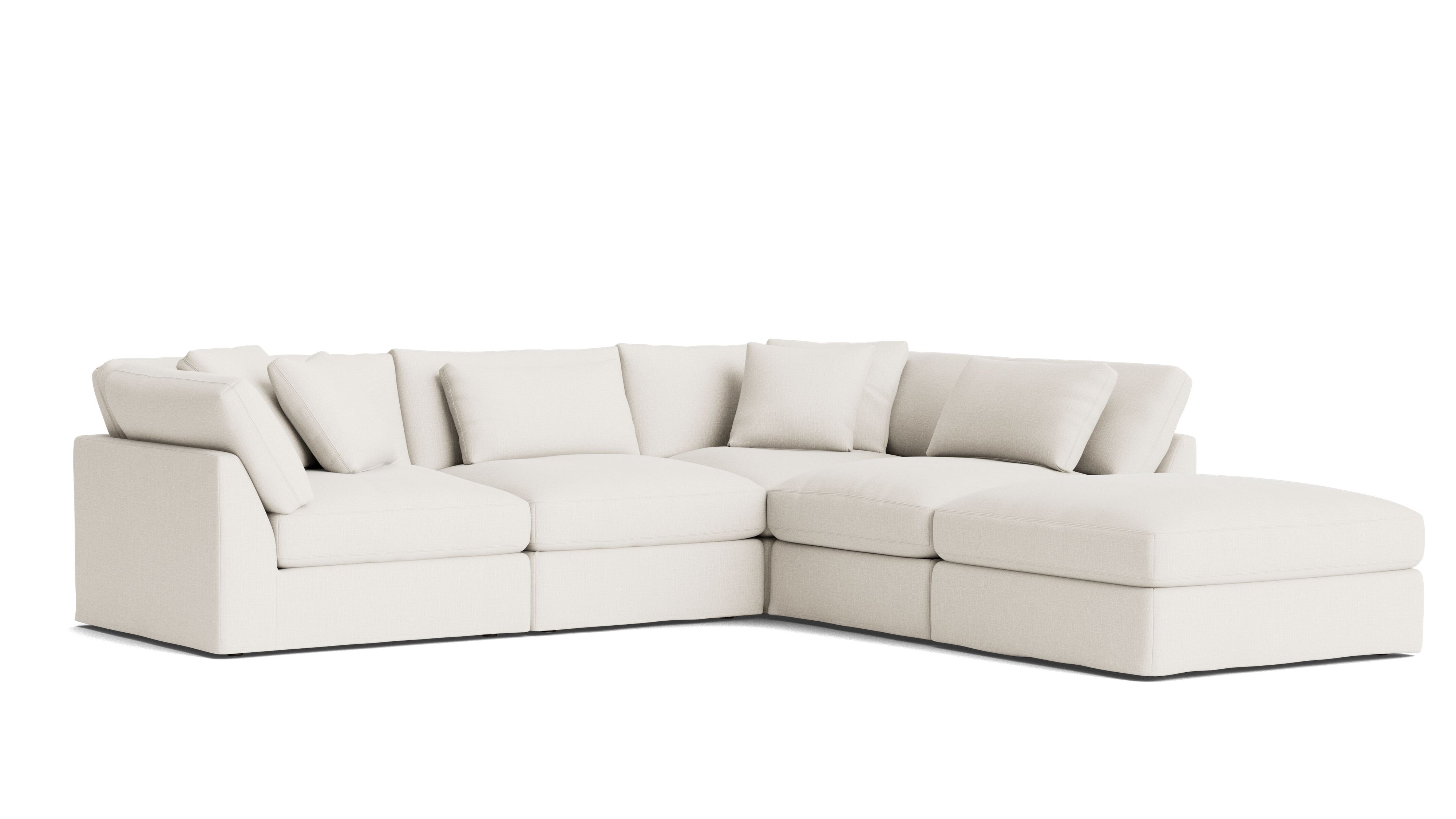 Get Together™ 5-Piece Modular Sectional, Large, Cream Linen