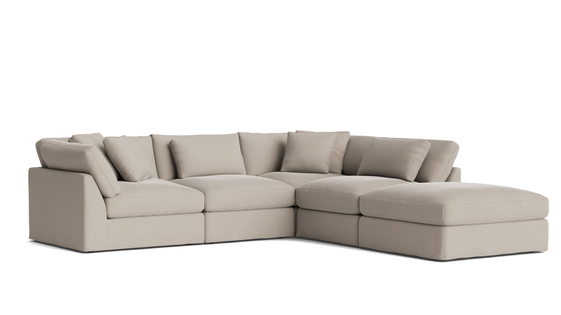 Get Together™ 5-Piece Modular Sectional, Large, Light Pebble_image
