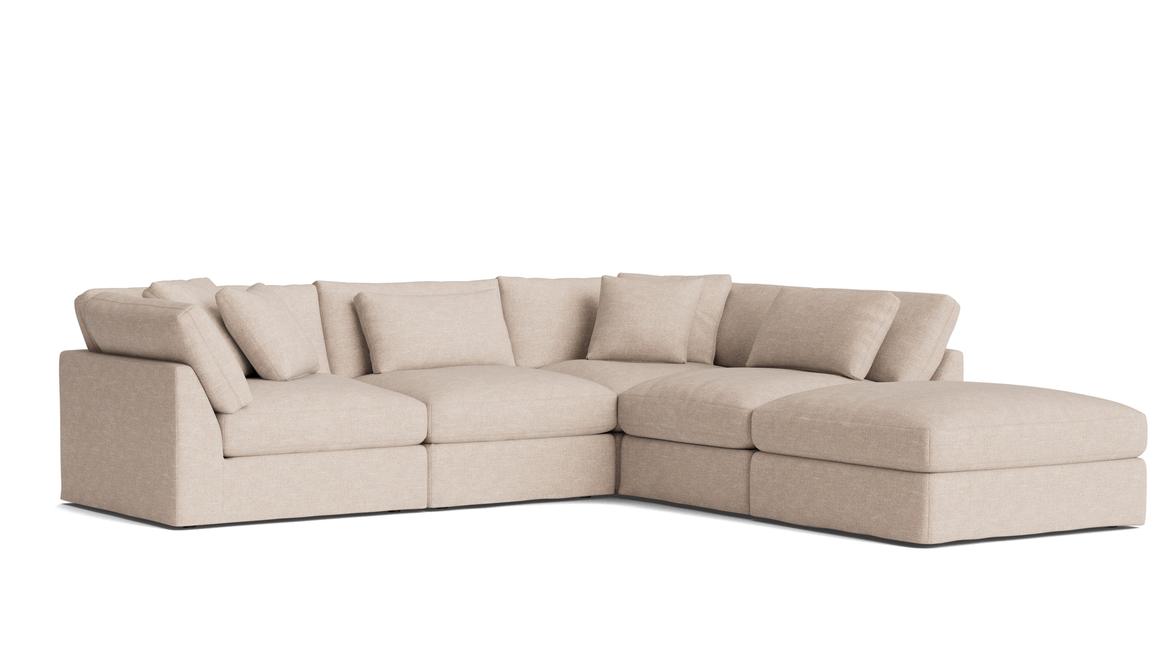 Get Together™ 5 - Piece Modular Sectional, Large, Sunbeam - Sundays Company CanadaSEC-YJ-028-141