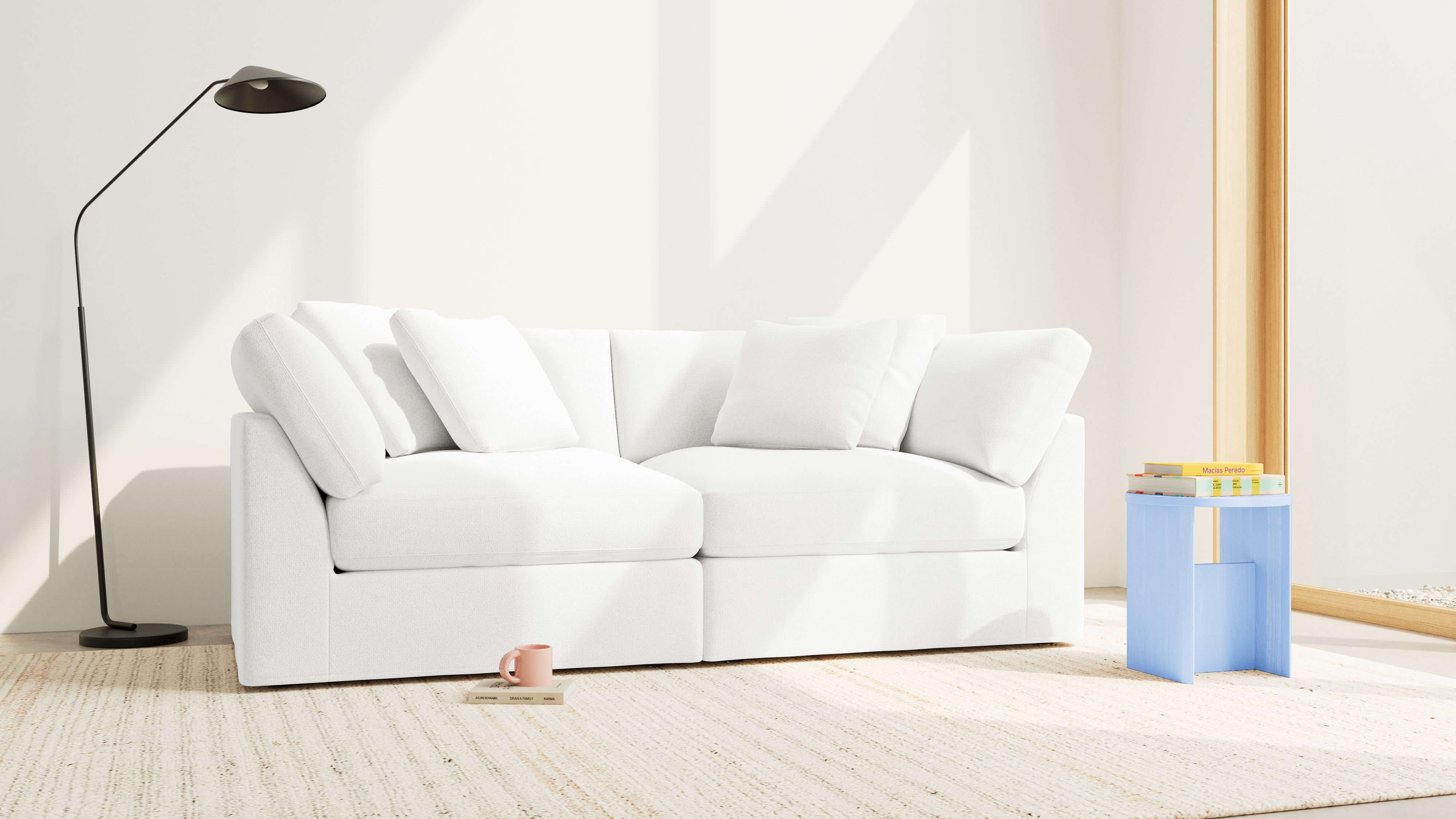 Get Together™ 2-Piece Modular Sofa, Large, Sea Salt